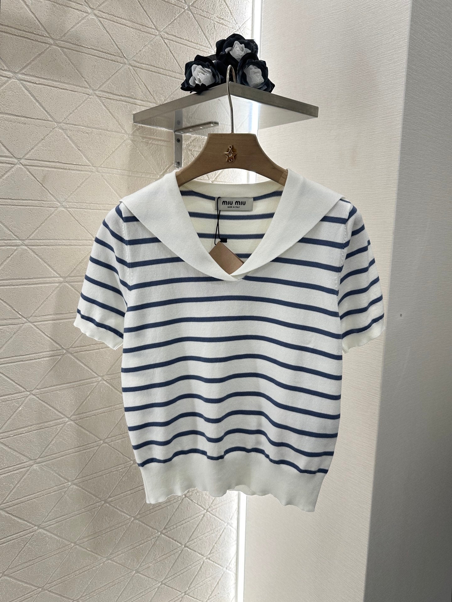 Mi*mi*♥2024 new products Knitted short sleeves