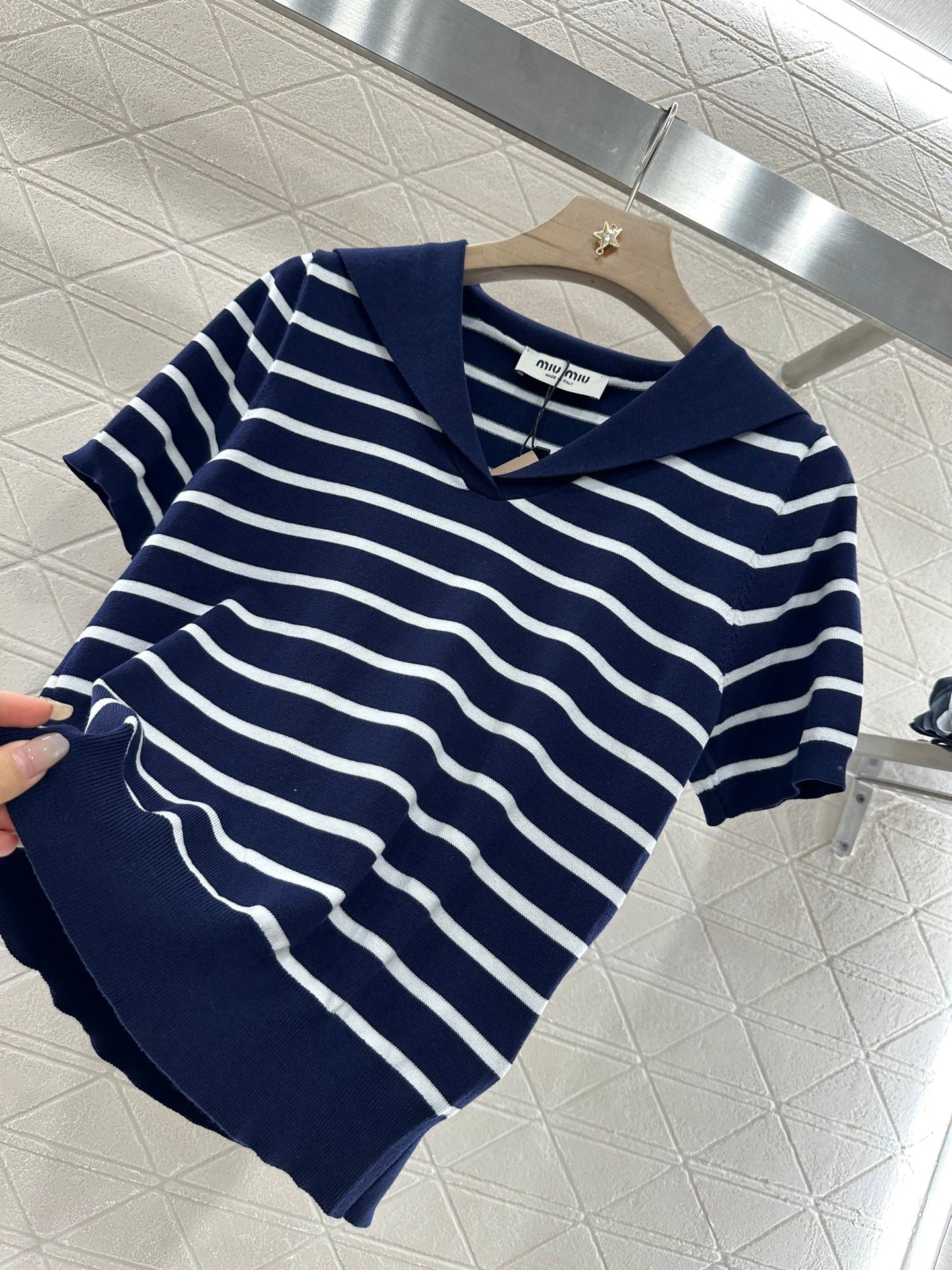 Mi*mi*♥2024 new products Knitted short sleeves