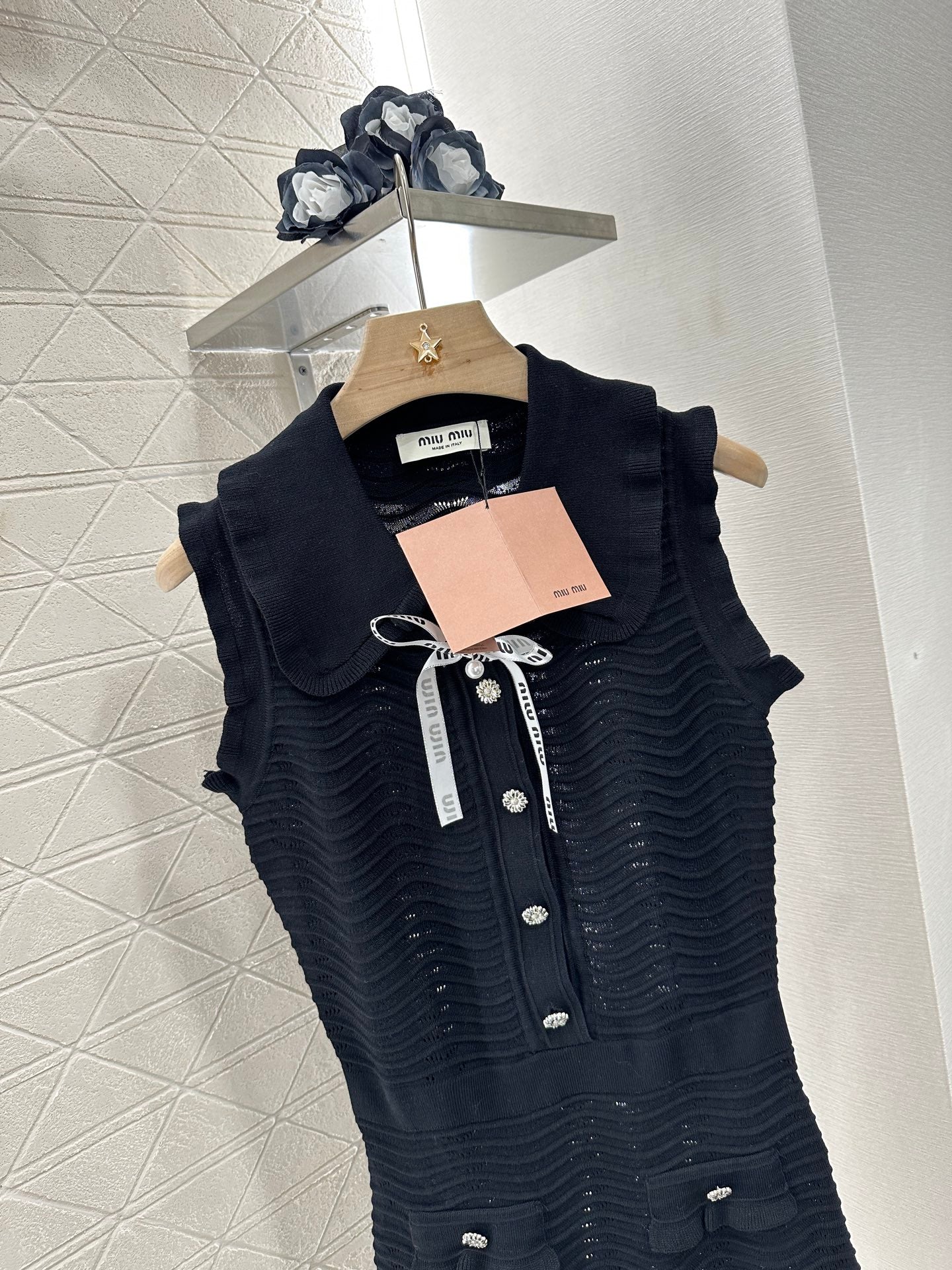 Mi*mi*♥2025 new product Knitted vest dress