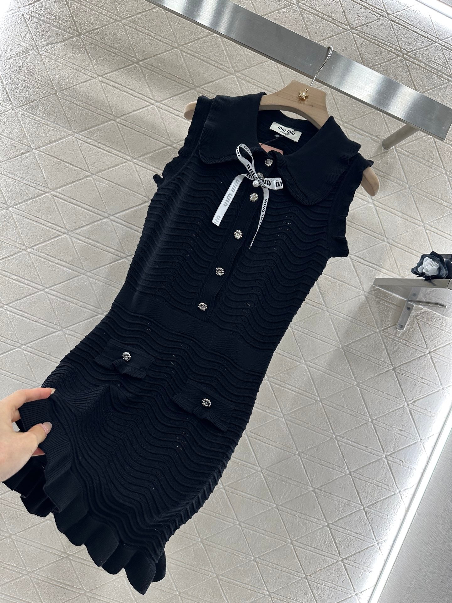 Mi*mi*♥2025 new product Knitted vest dress
