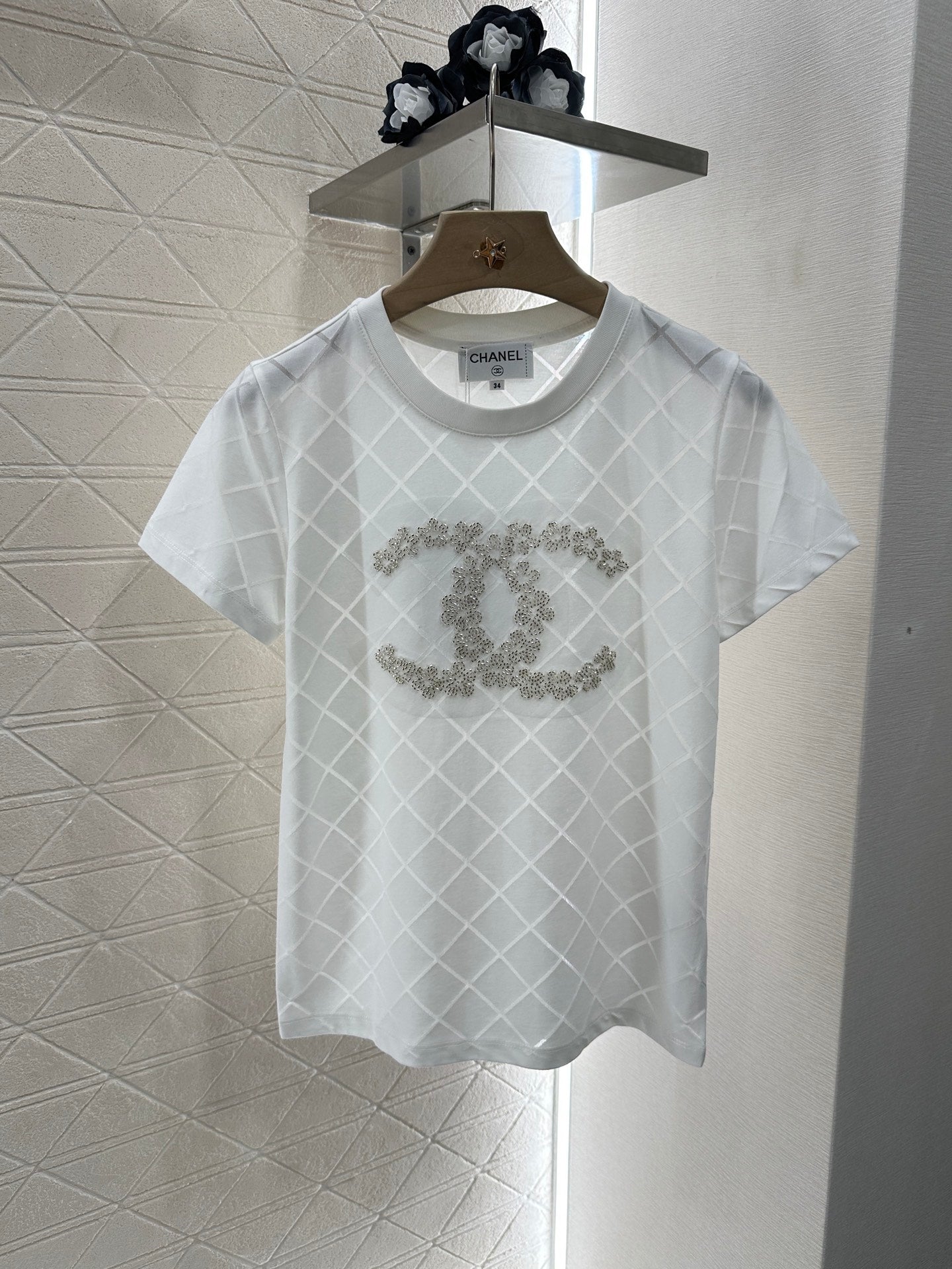 C*♥2025 new product Beaded short sleeves
