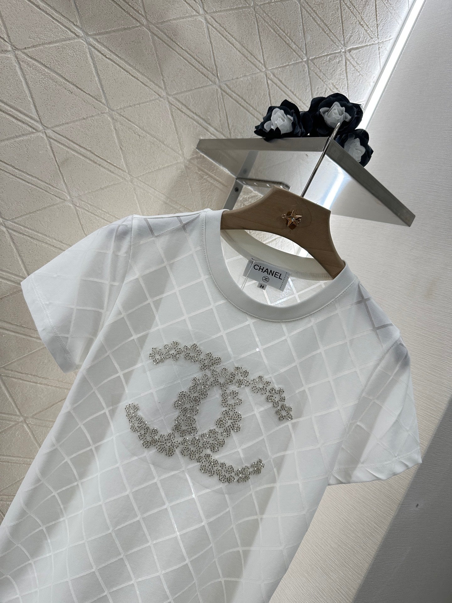 C*♥2025 new product Beaded short sleeves