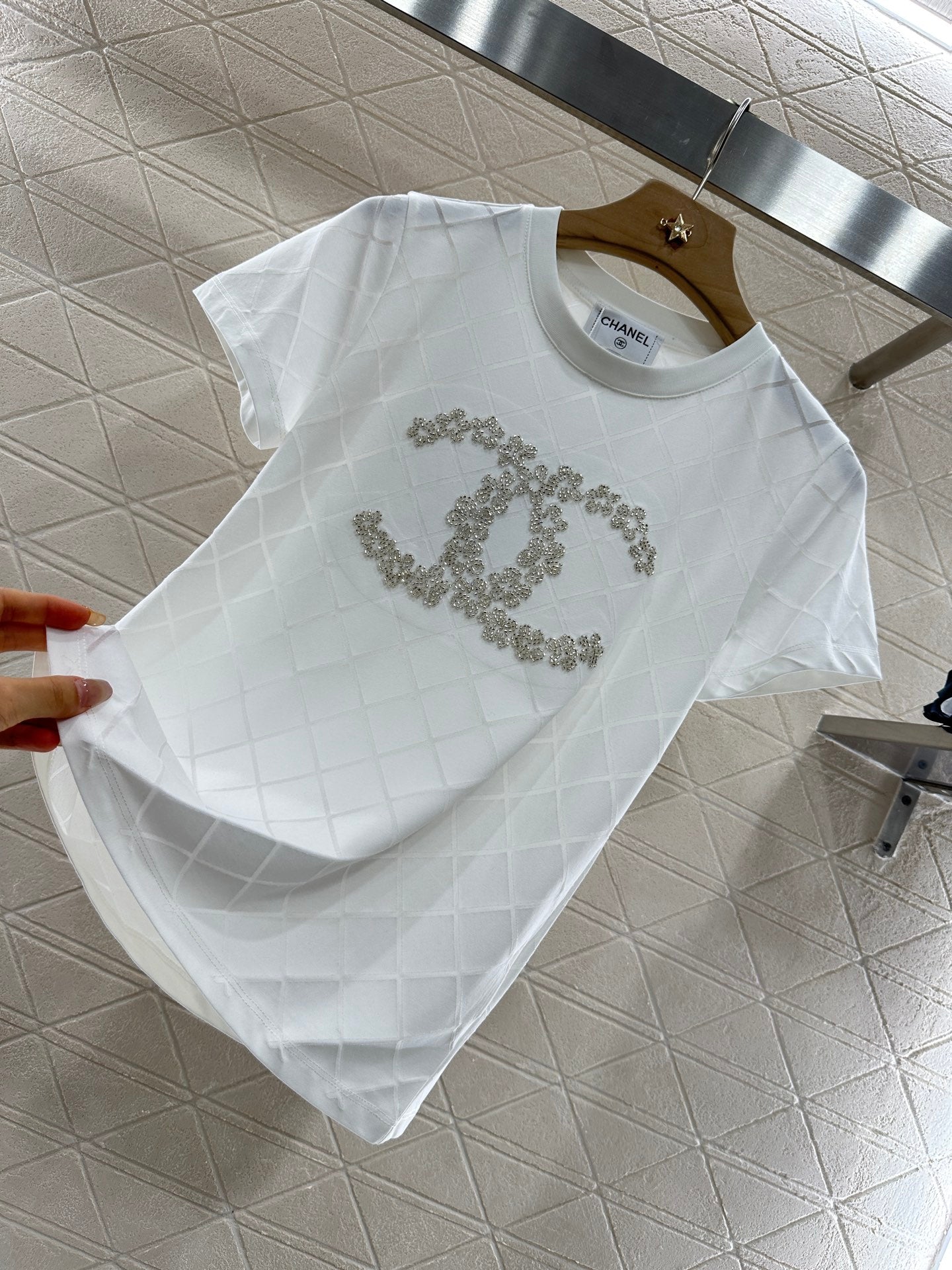 C*♥2025 new product Beaded short sleeves