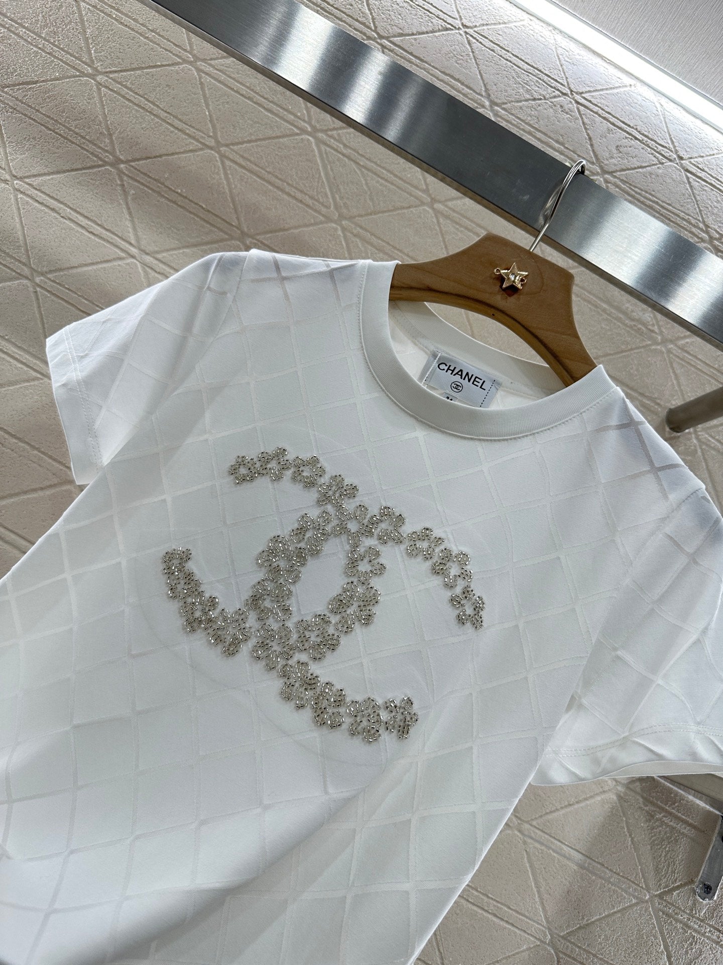 C*♥2025 new product Beaded short sleeves