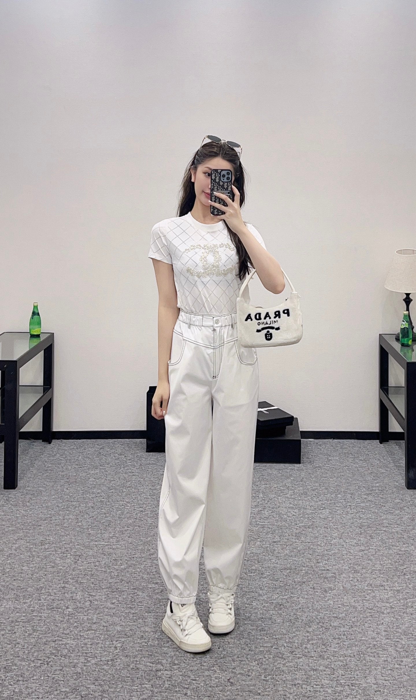 C*♥2025 new product Beaded short sleeves