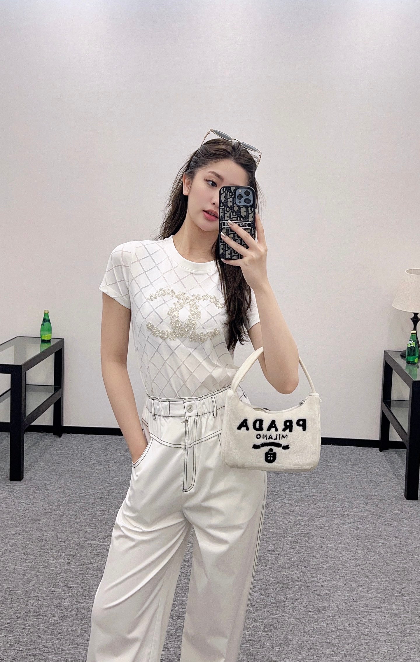 C*♥2025 new product Beaded short sleeves