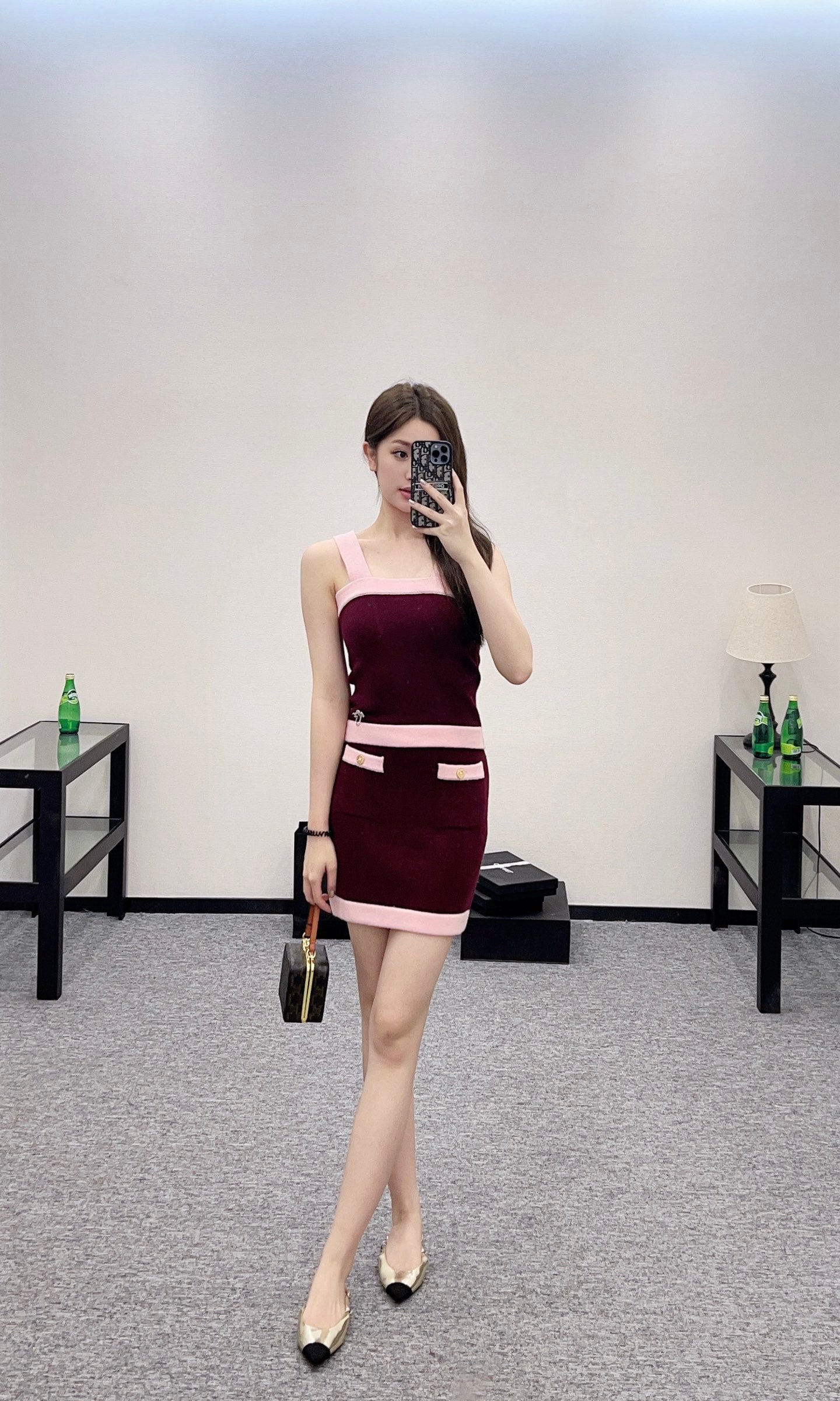 C*♥New product Suspender skirt set