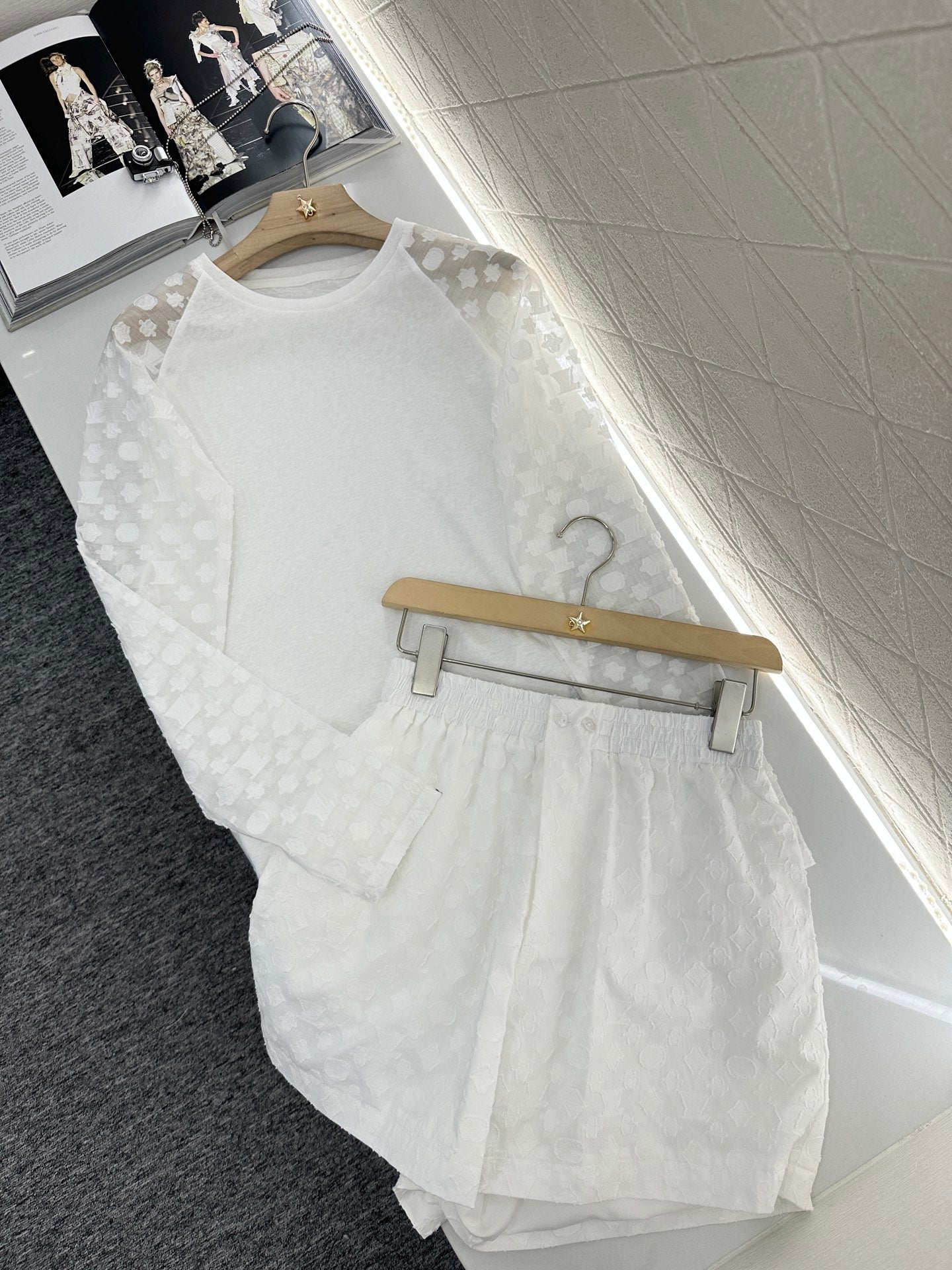 Louis *♥New Arrival Long Sleeve Shorts Set