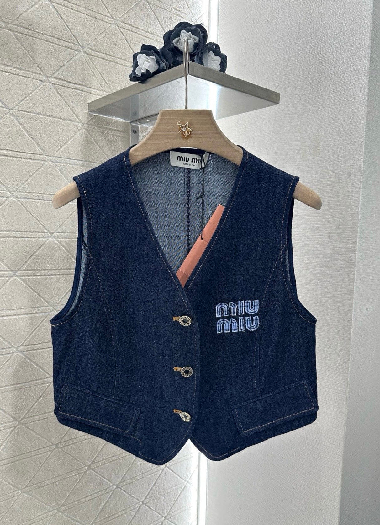 Mi*mi*♥New product Denim vest set