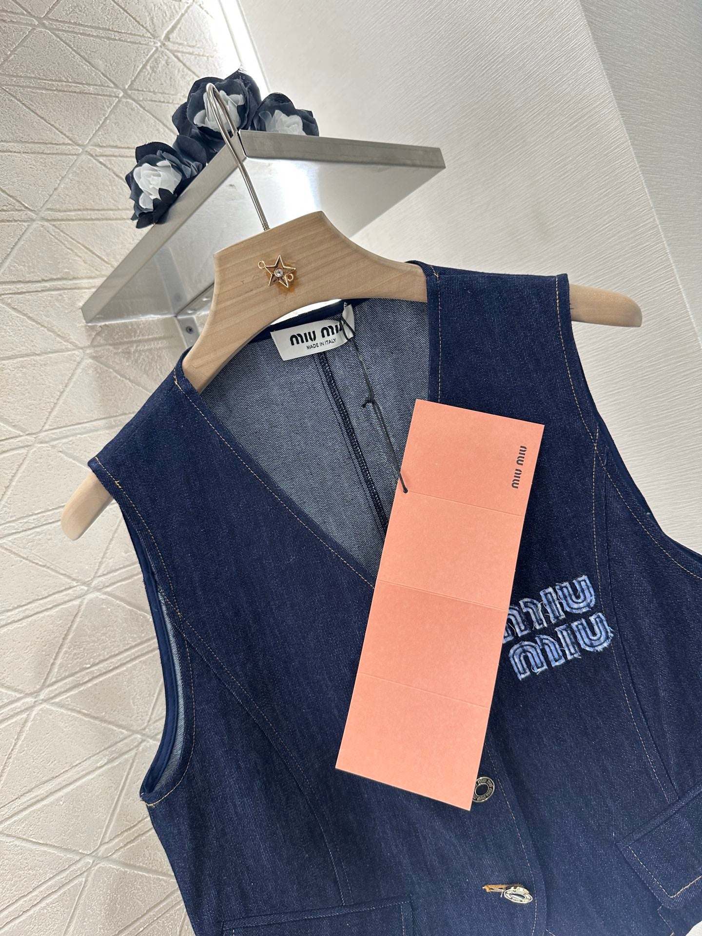 Mi*mi*♥New product Denim vest set