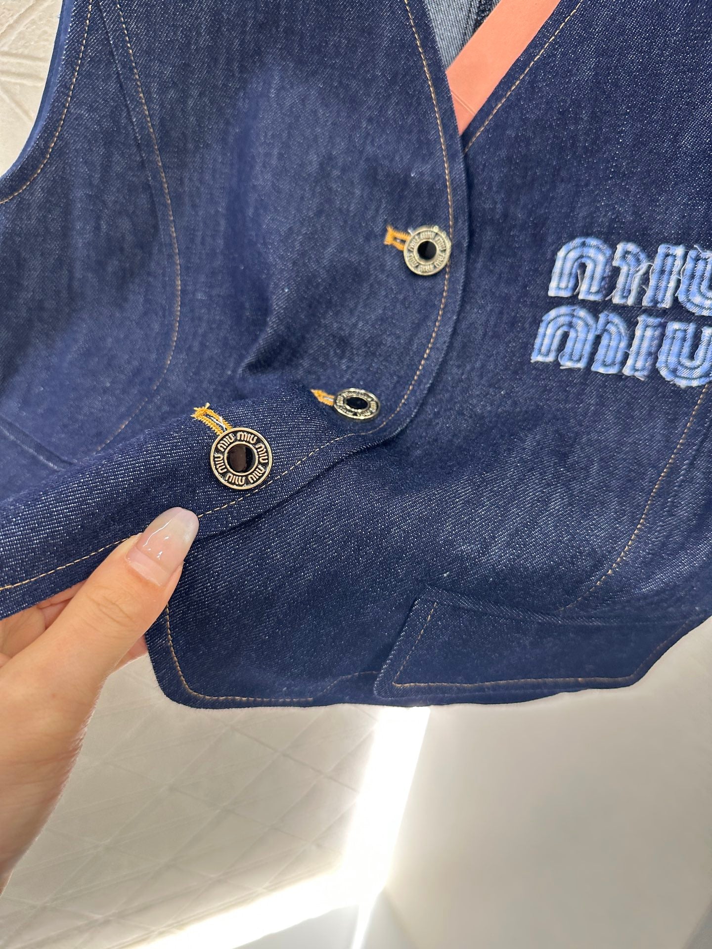 Mi*mi*♥New product Denim vest set