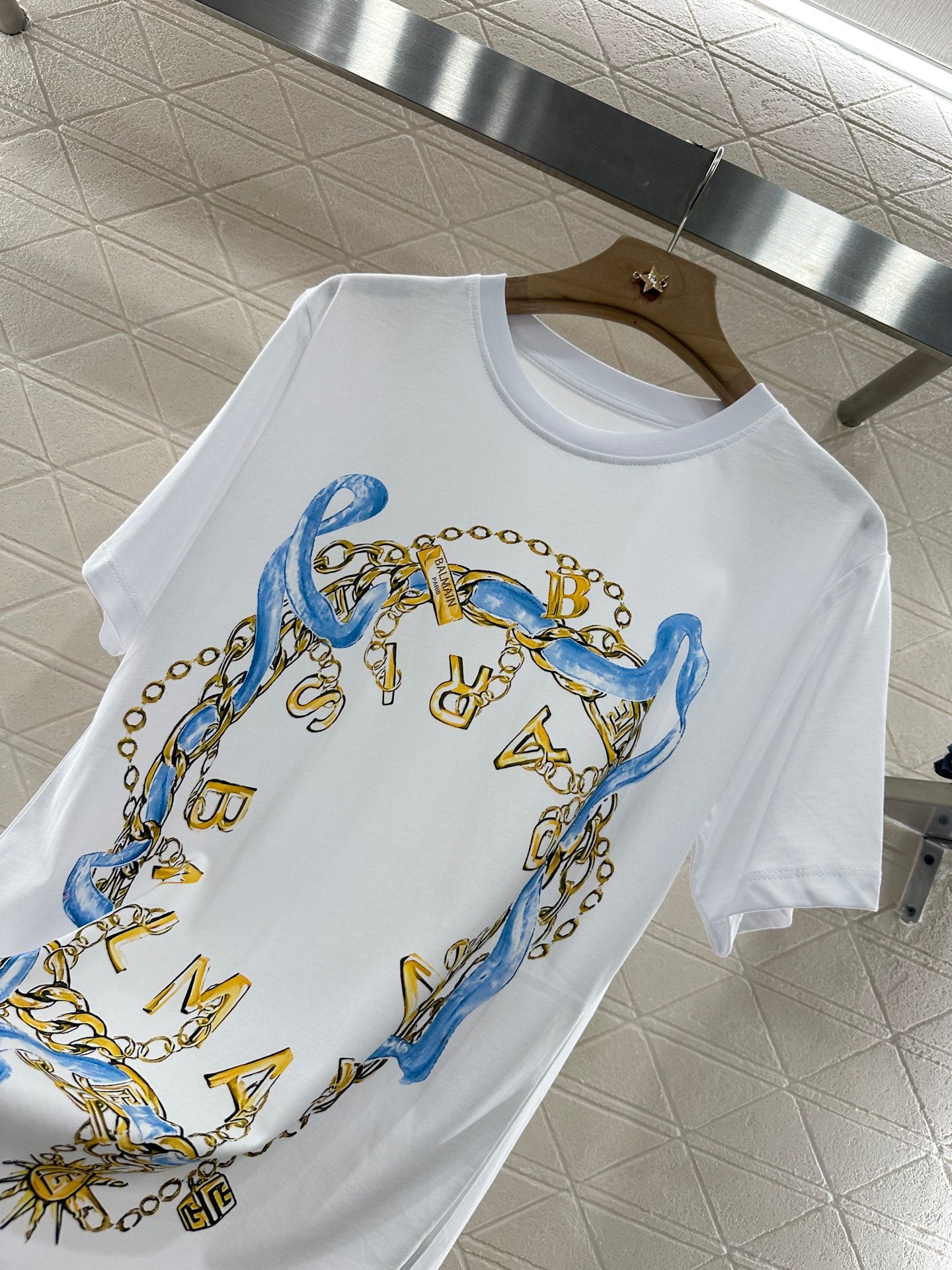 B*♥New arrival Chain short sleeves