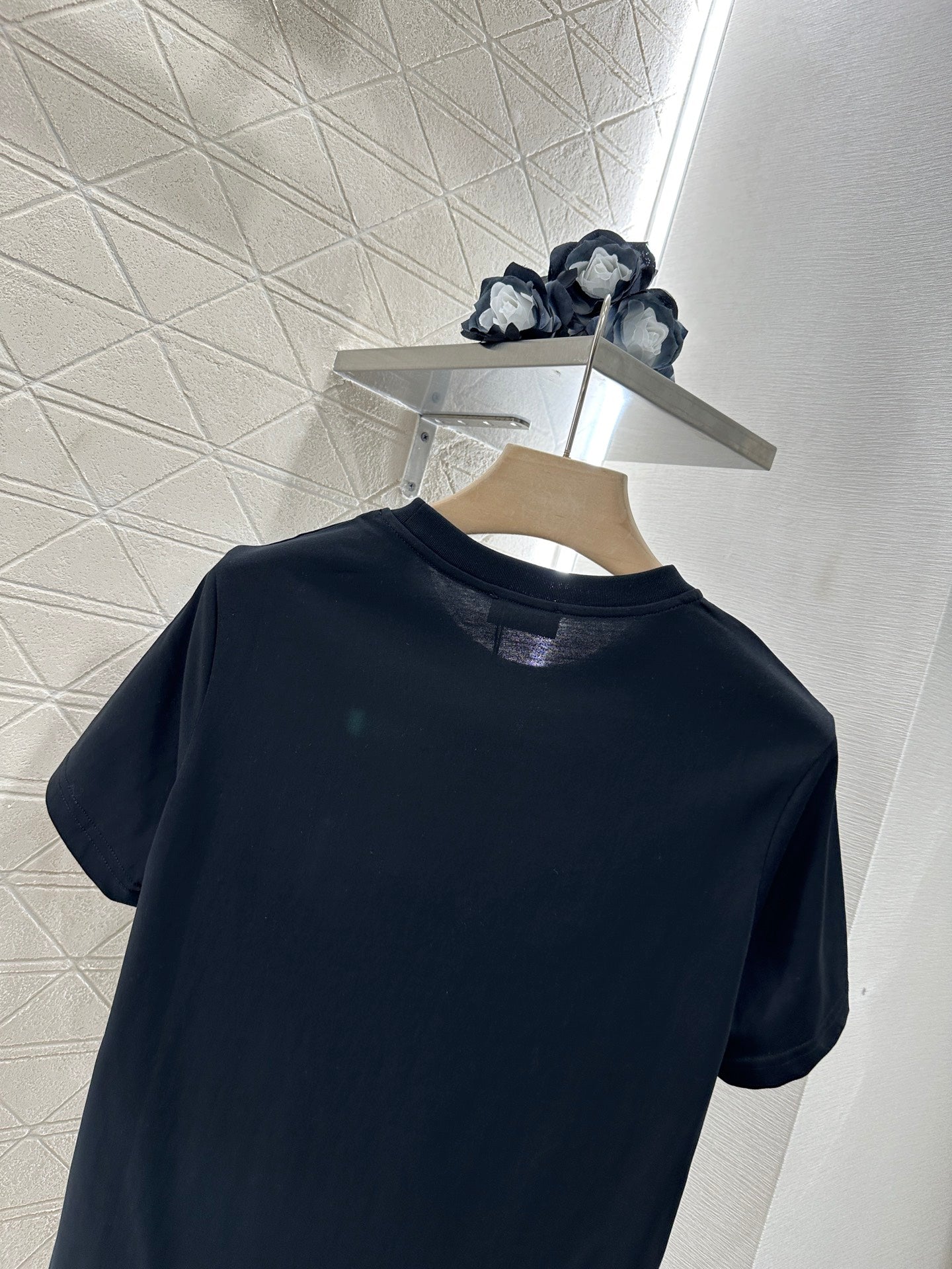 C*♥New product Embroidered short sleeves