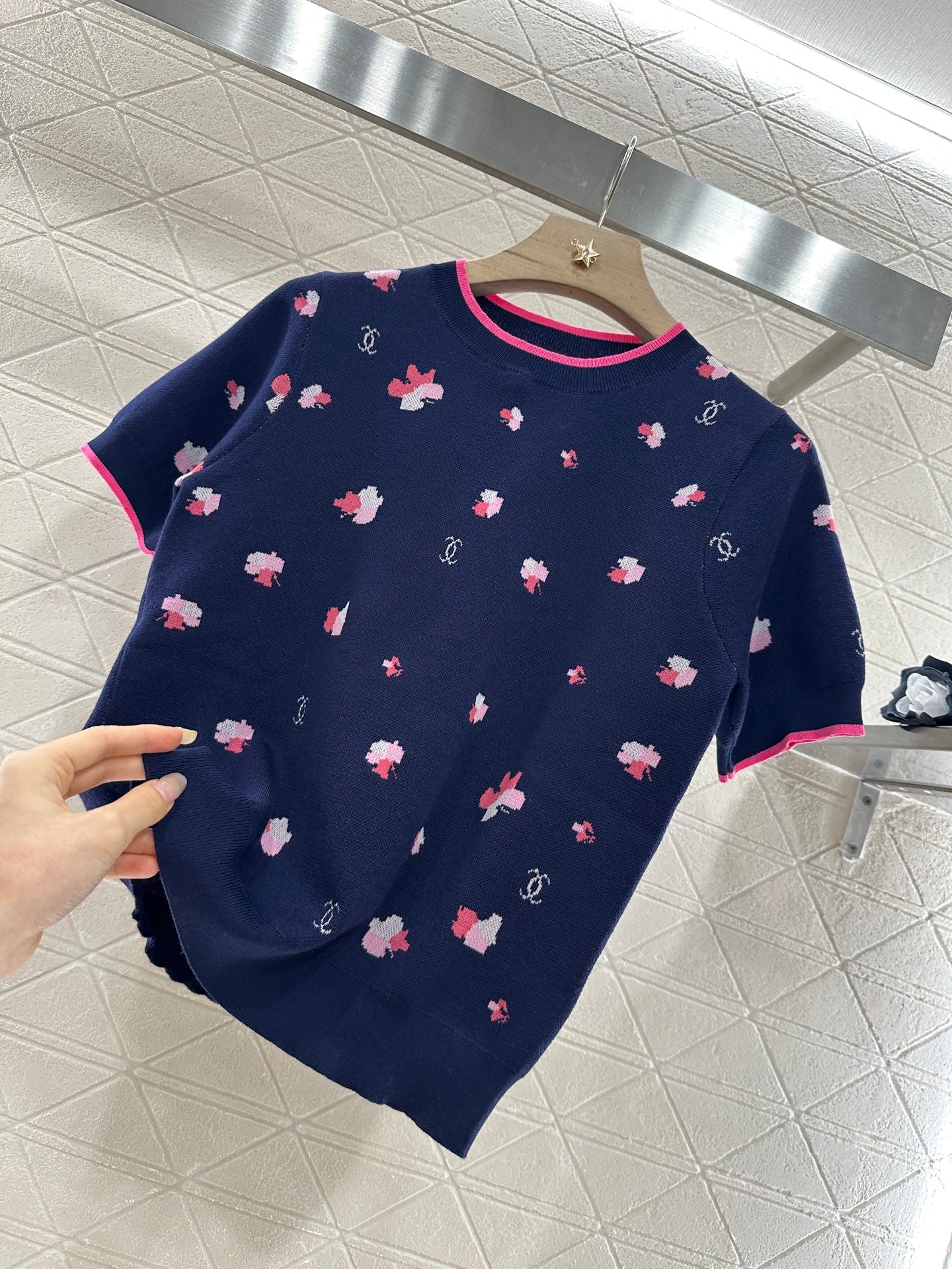 C*♥New arrival Knitted short sleeves