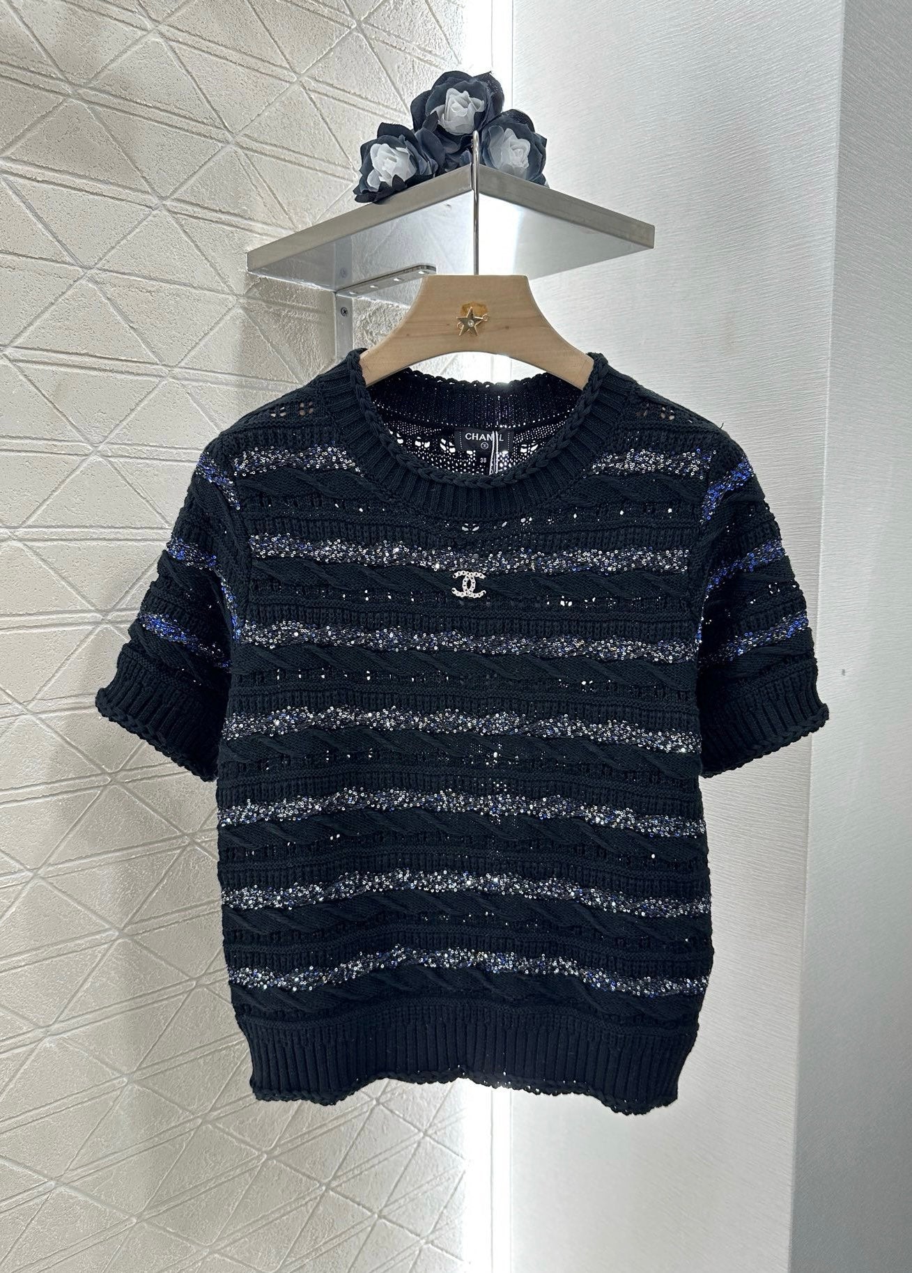 C*♥New arrival Knitted short sleeves