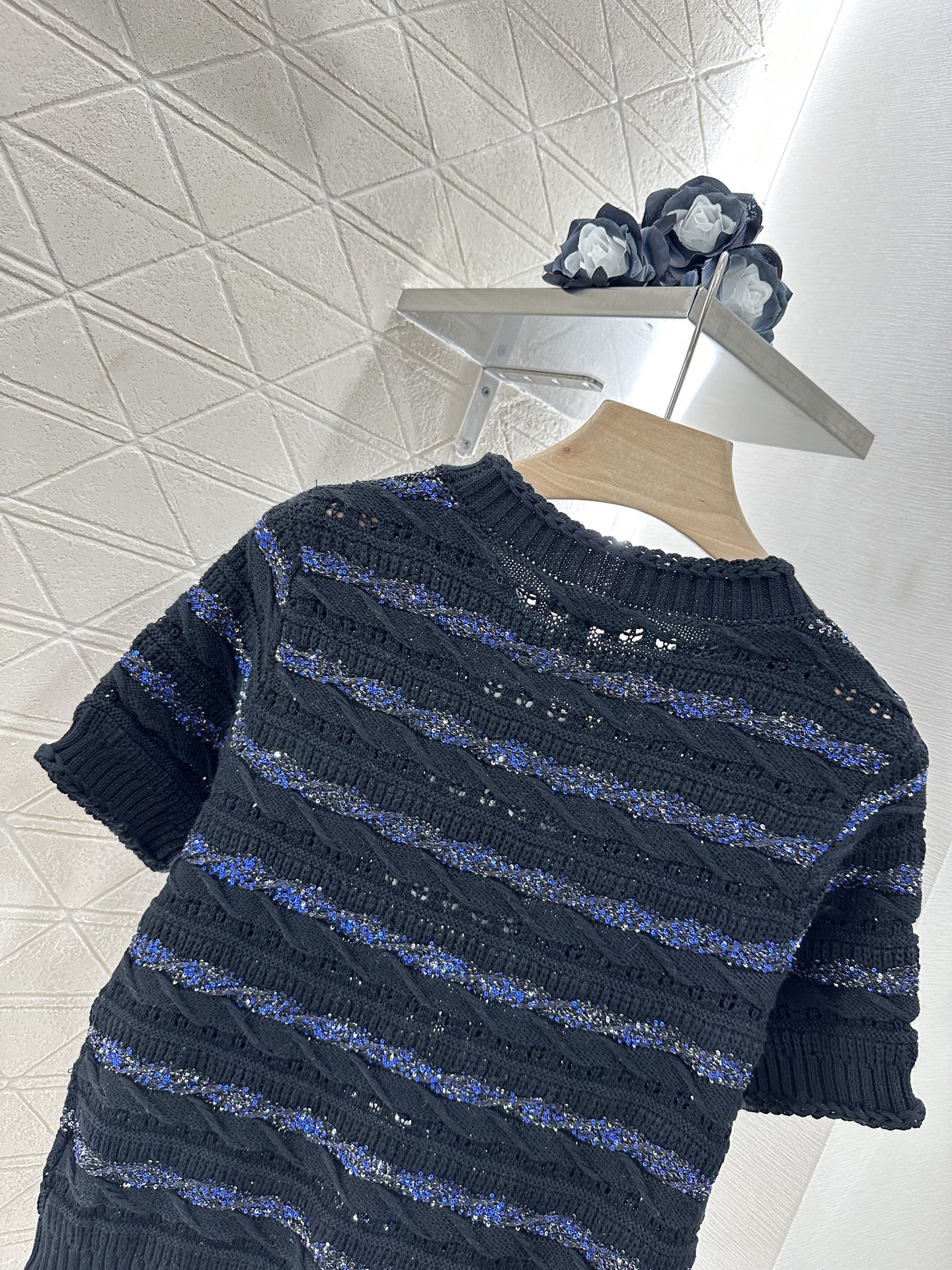 C*♥New arrival Knitted short sleeves
