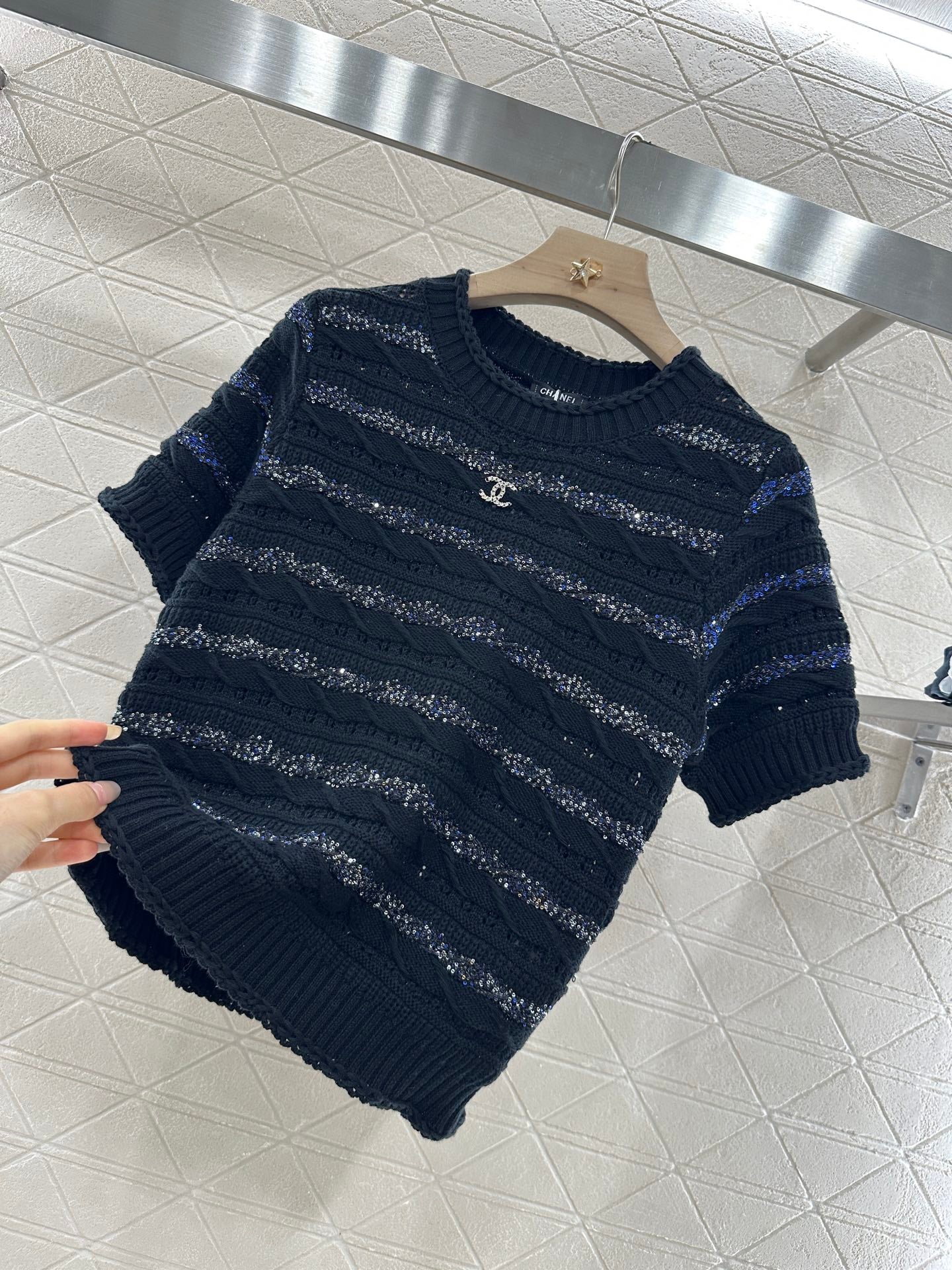 C*♥New arrival Knitted short sleeves