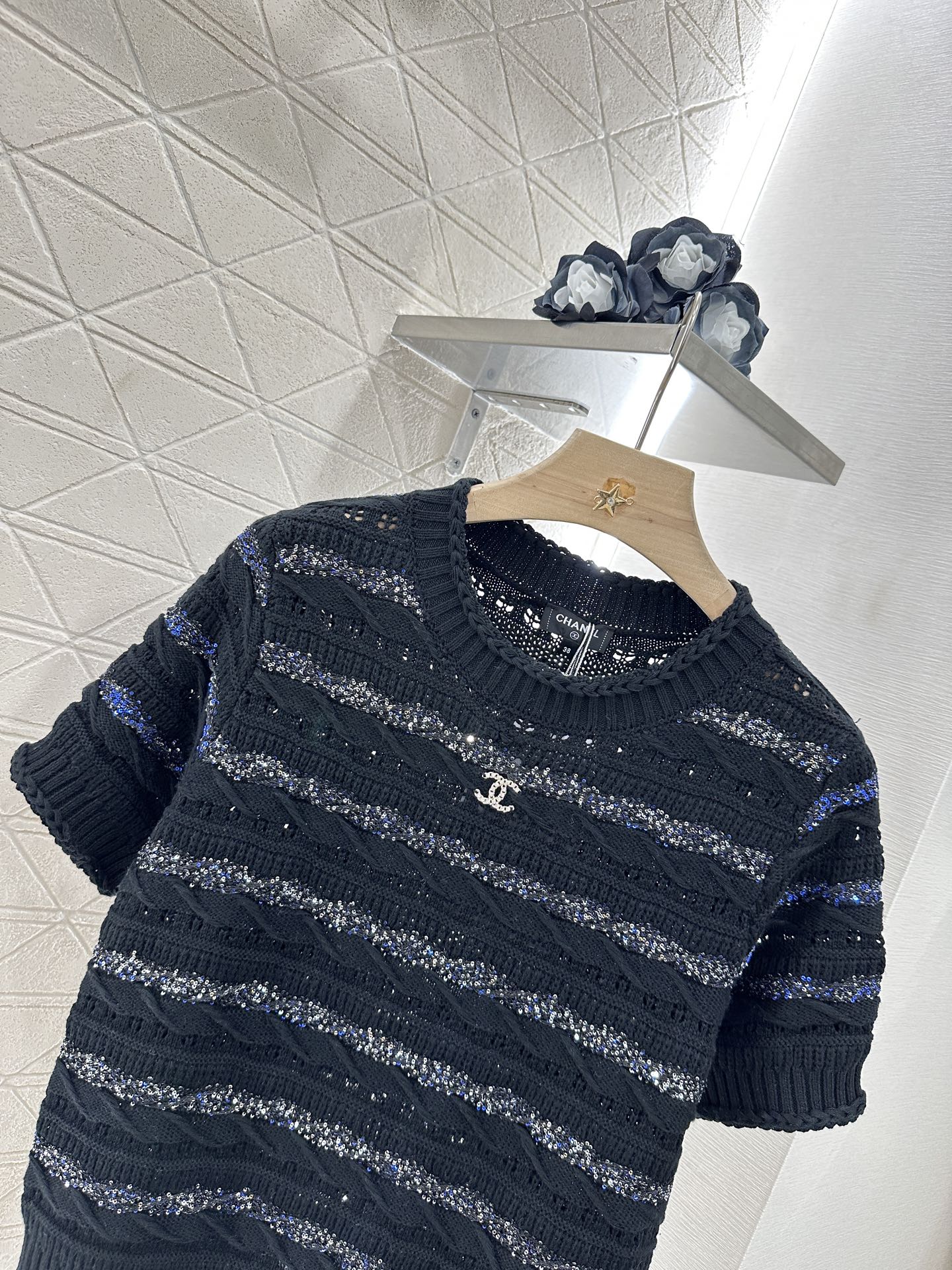 C*♥New arrival Knitted short sleeves