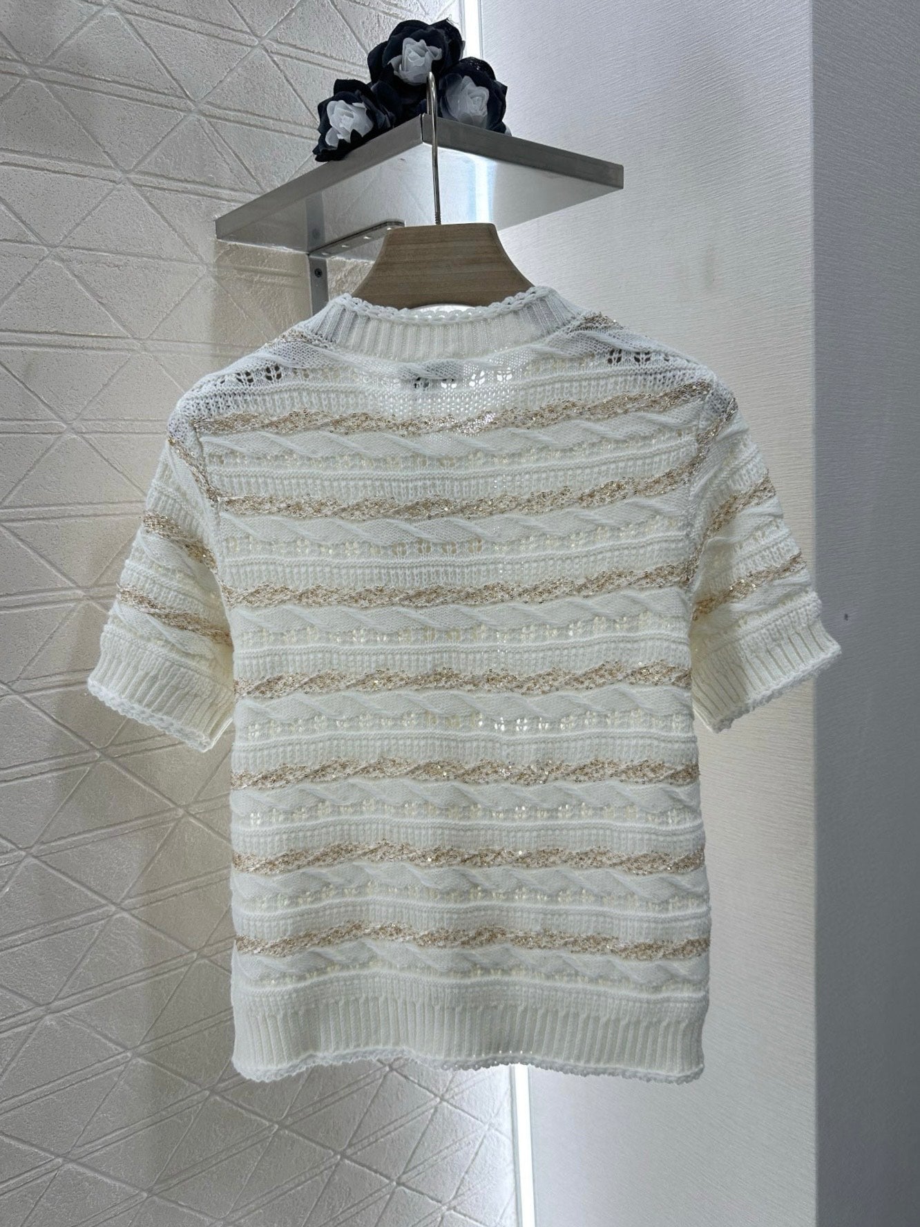 C*♥New Arrival Knitted short-sleeved cardigan