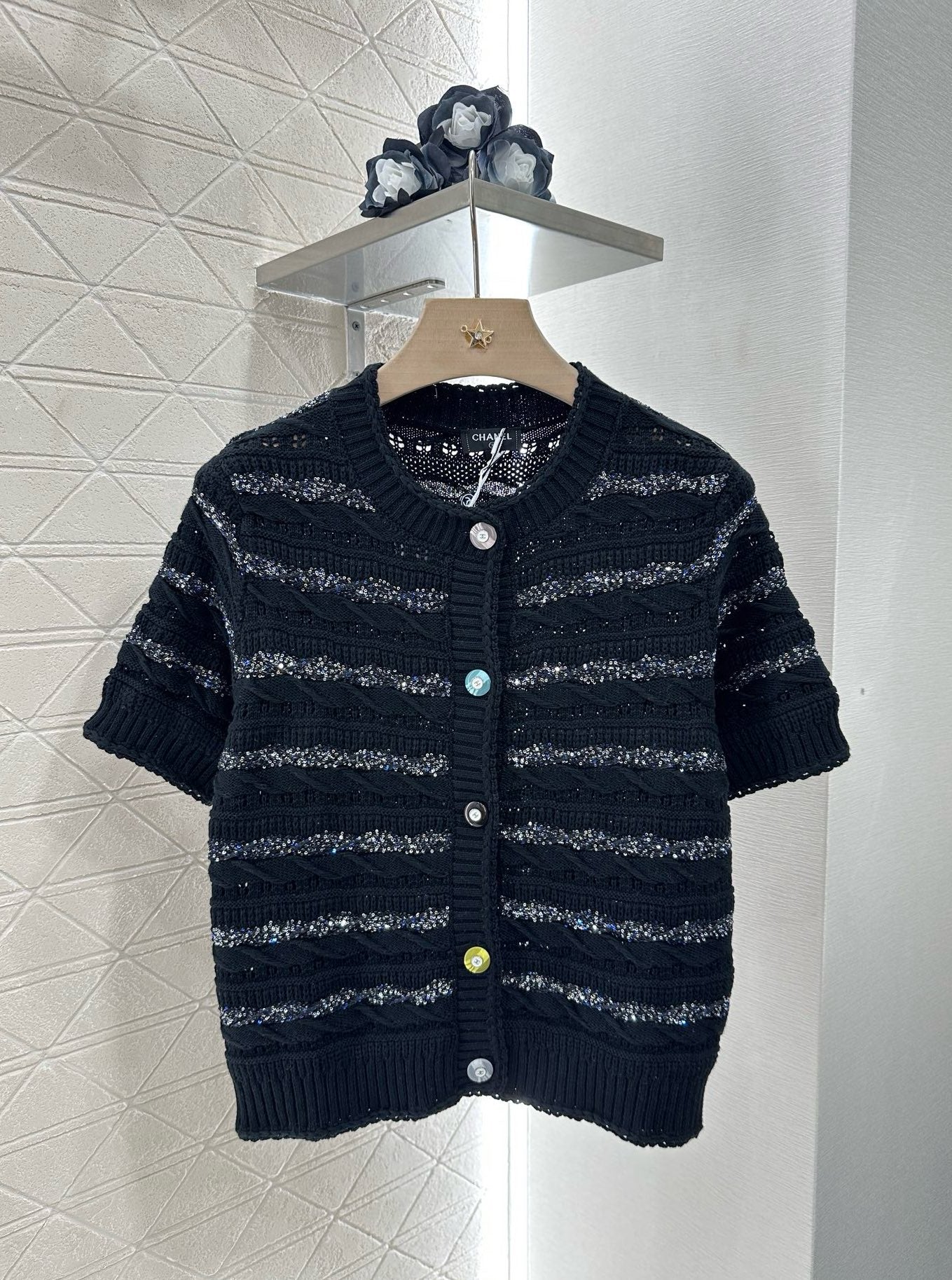 C*♥New Arrival Knitted short-sleeved cardigan