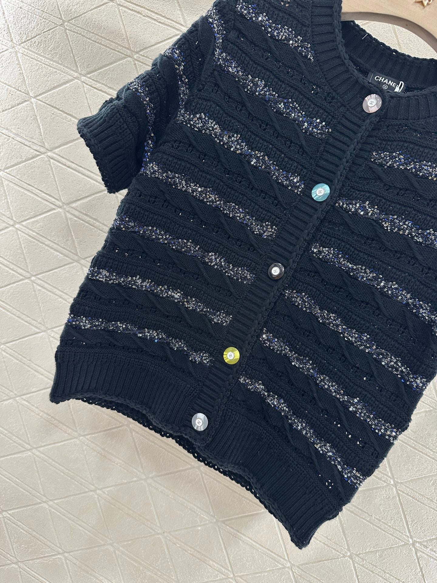 C*♥New Arrival Knitted short-sleeved cardigan