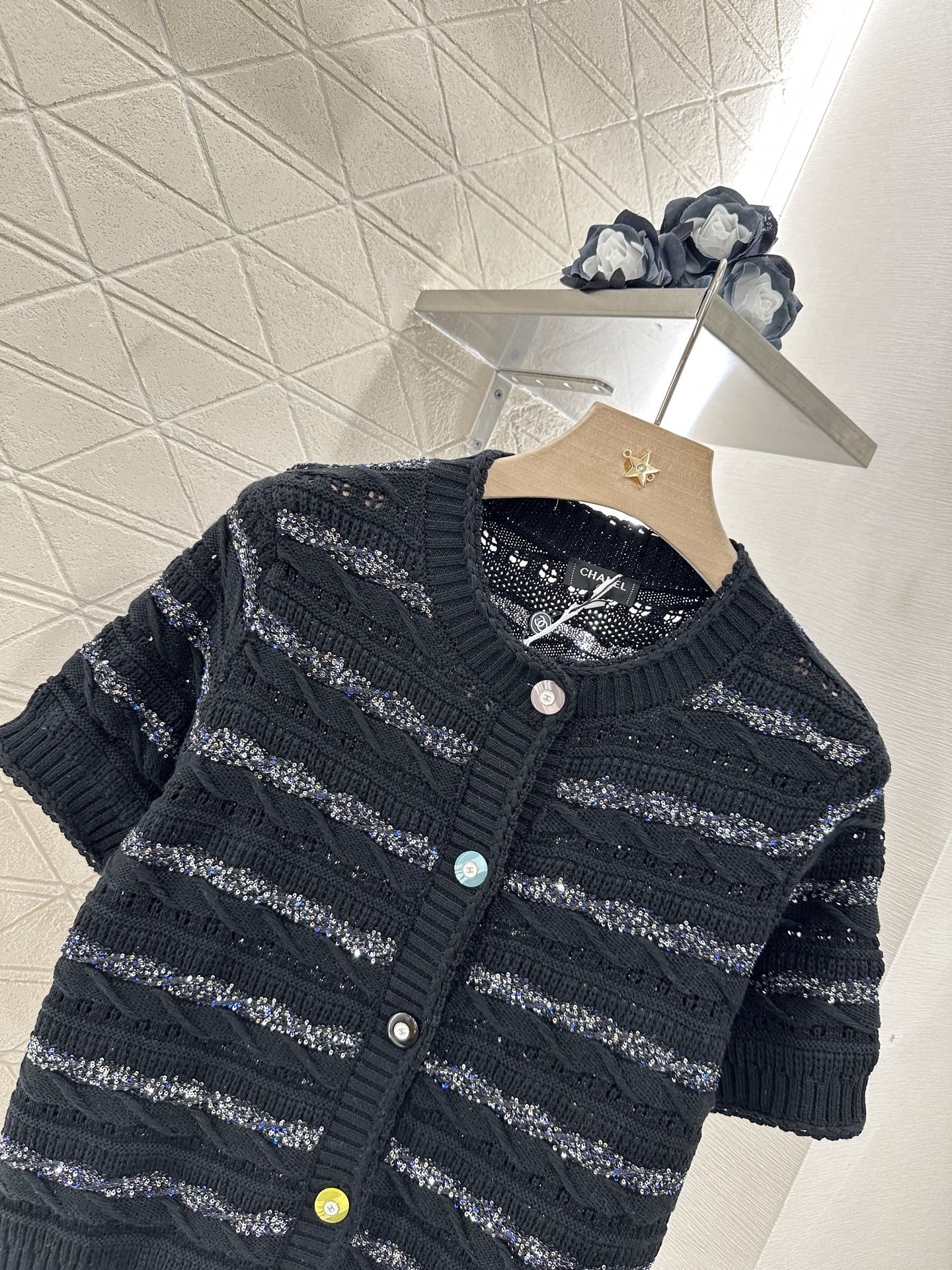 C*♥New Arrival Knitted short-sleeved cardigan