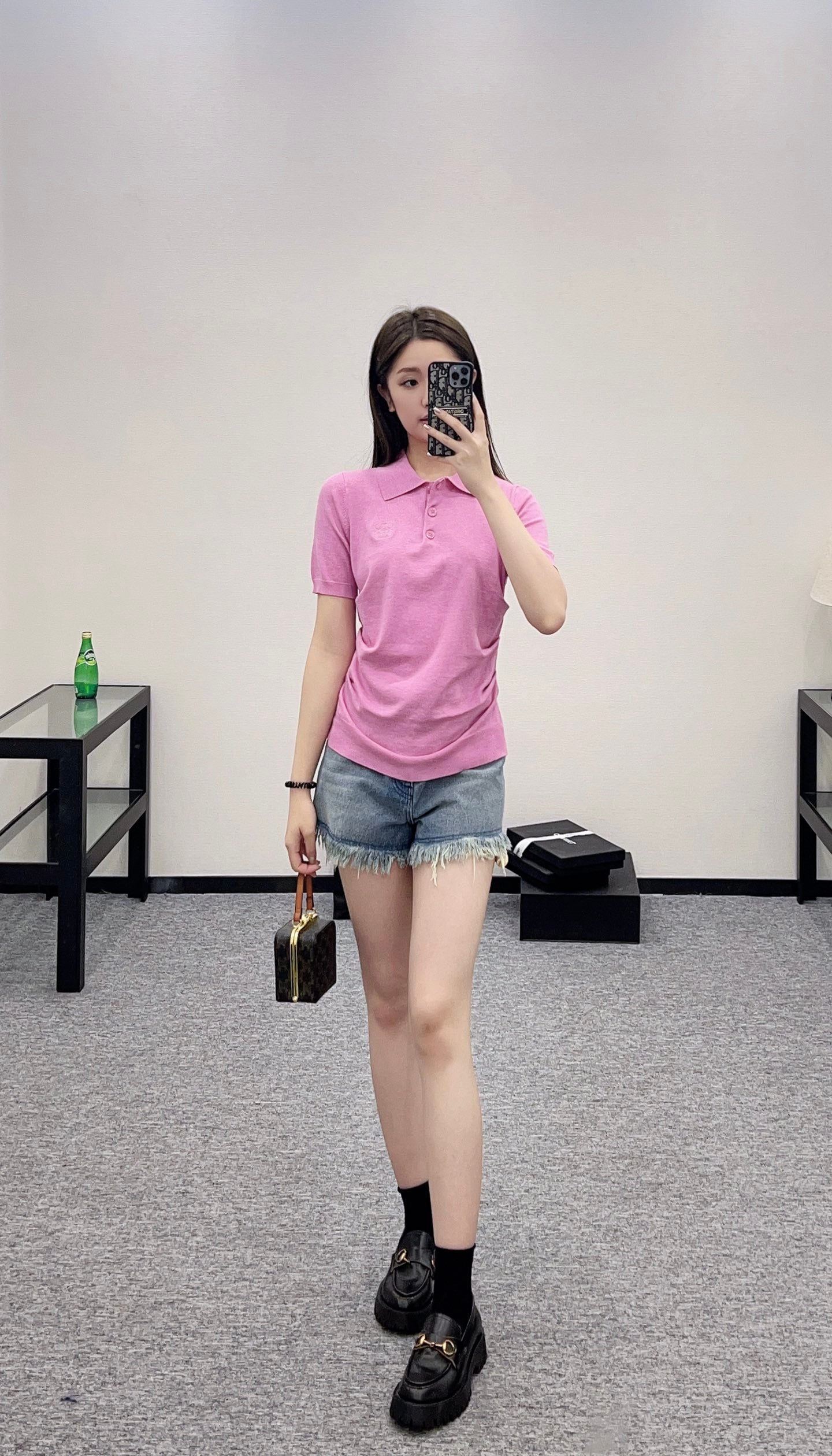 L*♥New arrival Knitted short sleeves