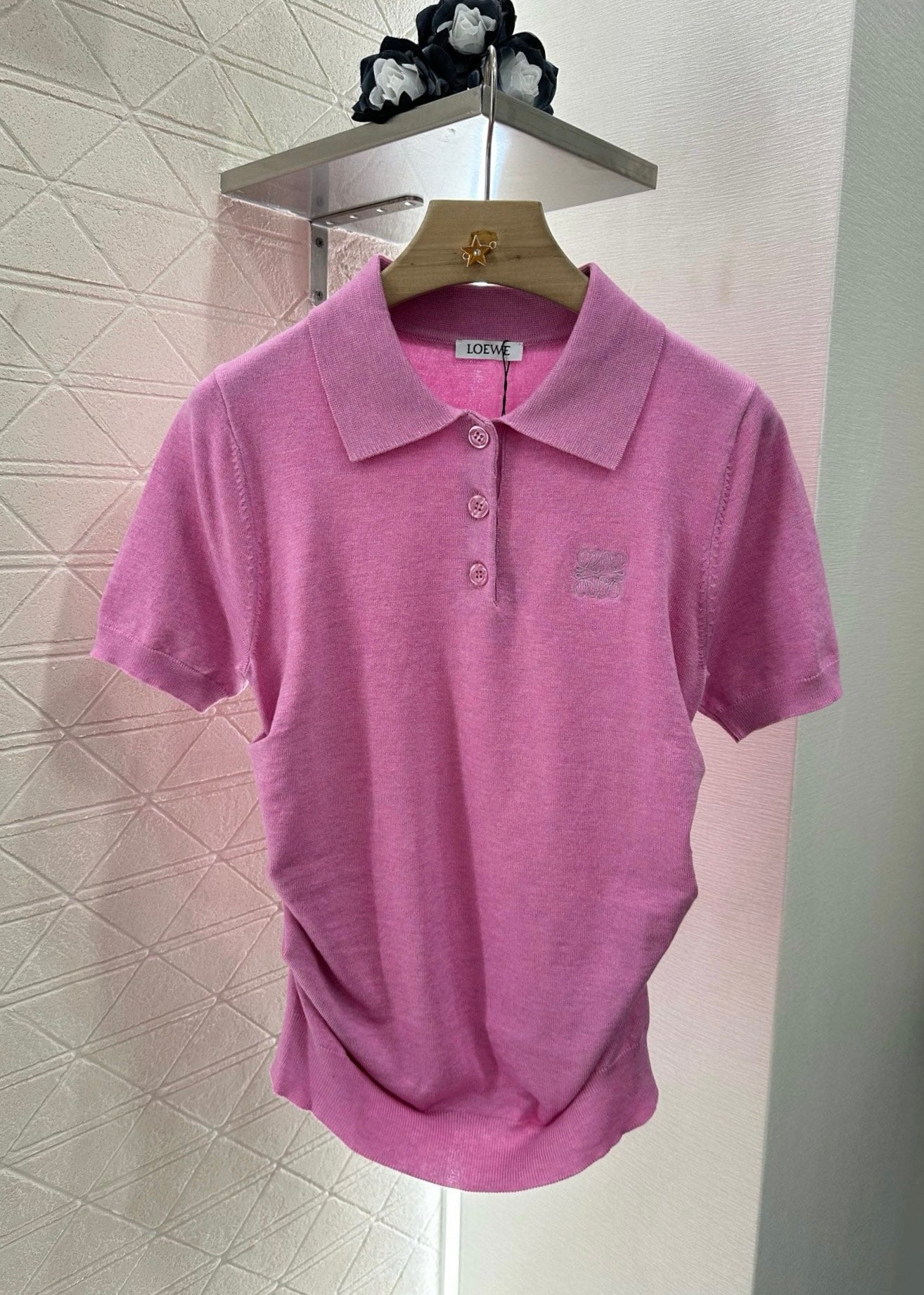L*♥New arrival Knitted short sleeves