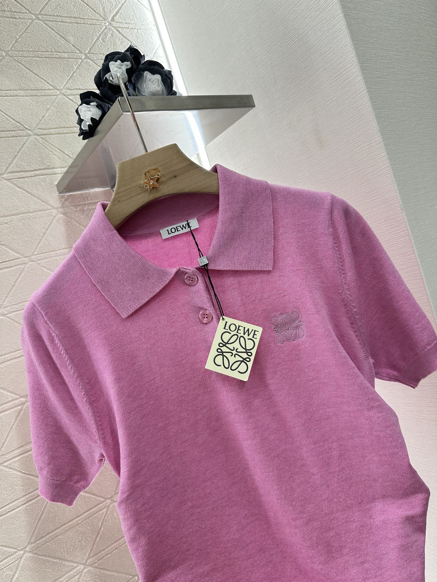 L*♥New arrival Knitted short sleeves
