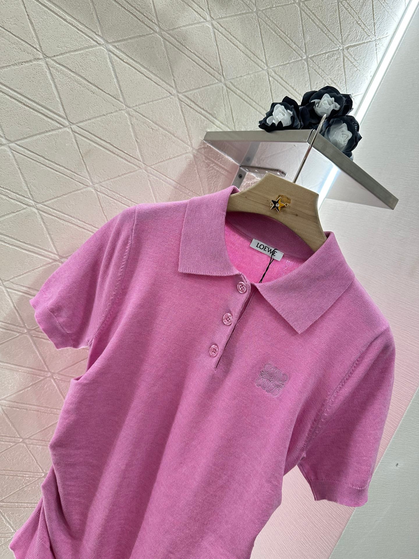 L*♥New arrival Knitted short sleeves