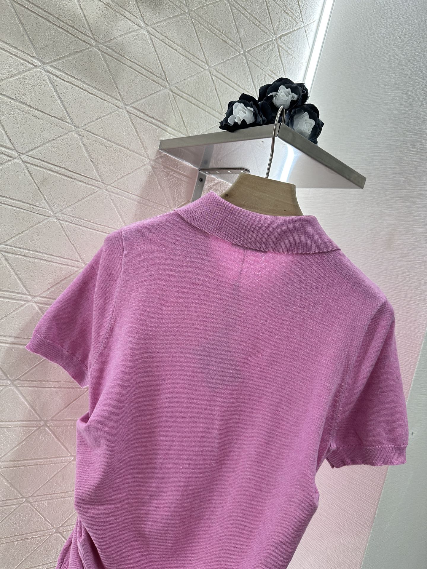 L*♥New arrival Knitted short sleeves