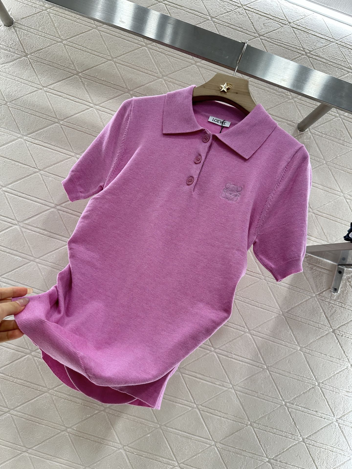 L*♥New arrival Knitted short sleeves