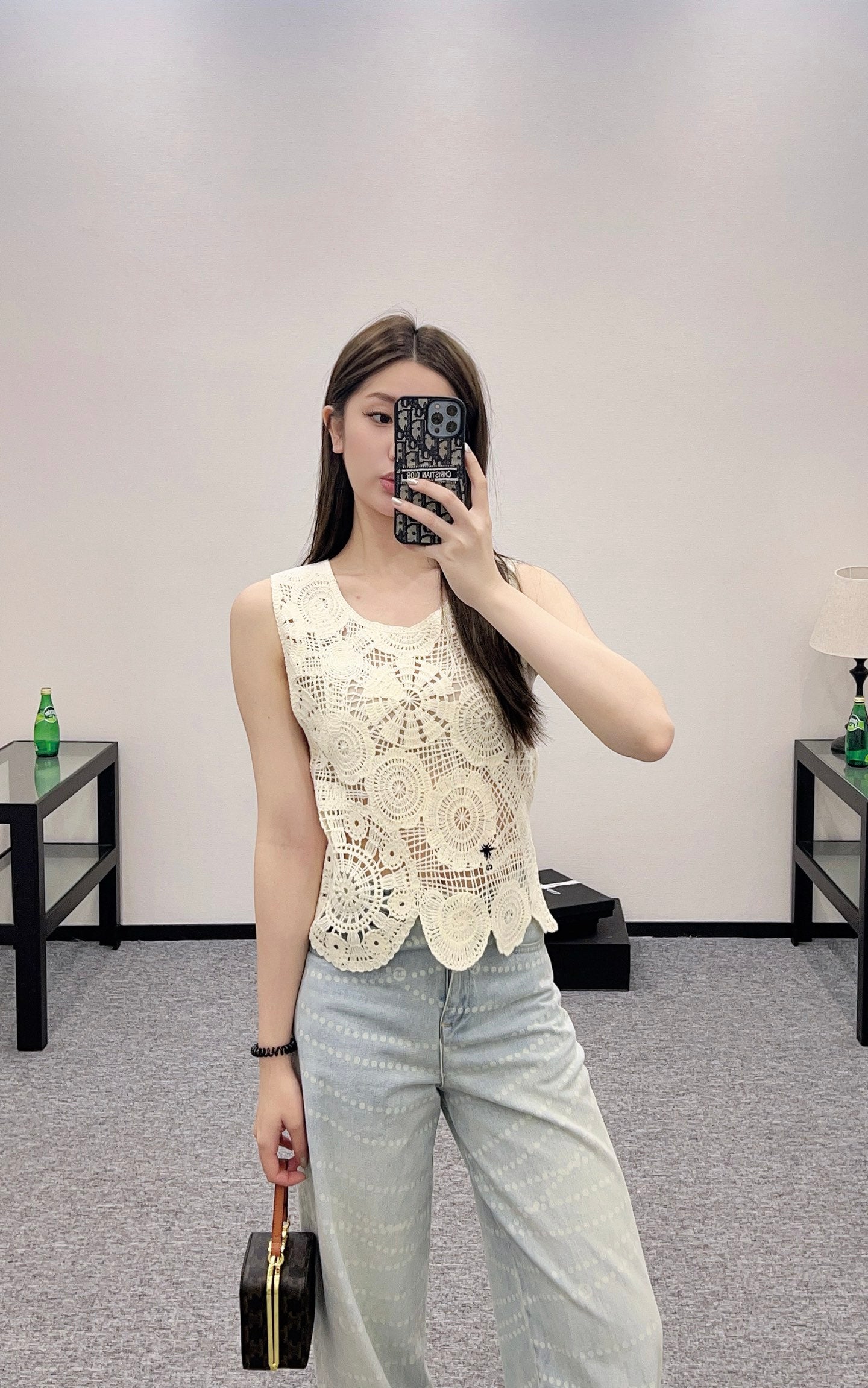 D*♥New arrival Hollow knitted vest