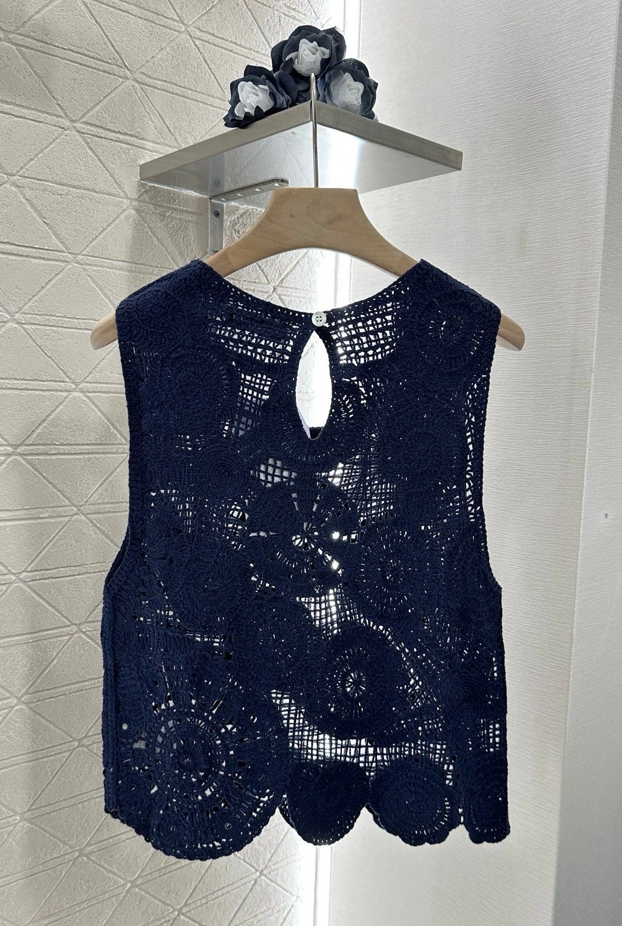 D*♥New arrival Hollow knitted vest