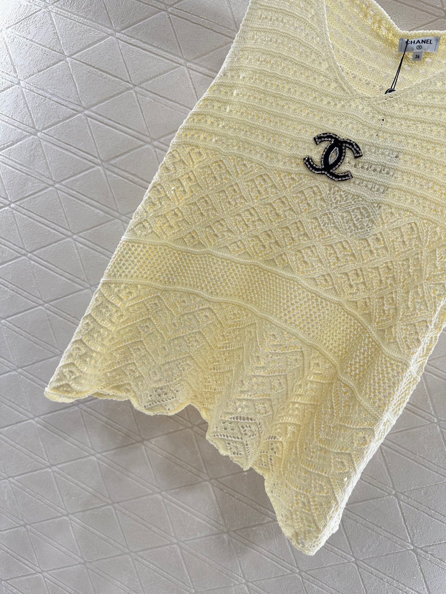 C*♥2025 new product Hollow knitted vest