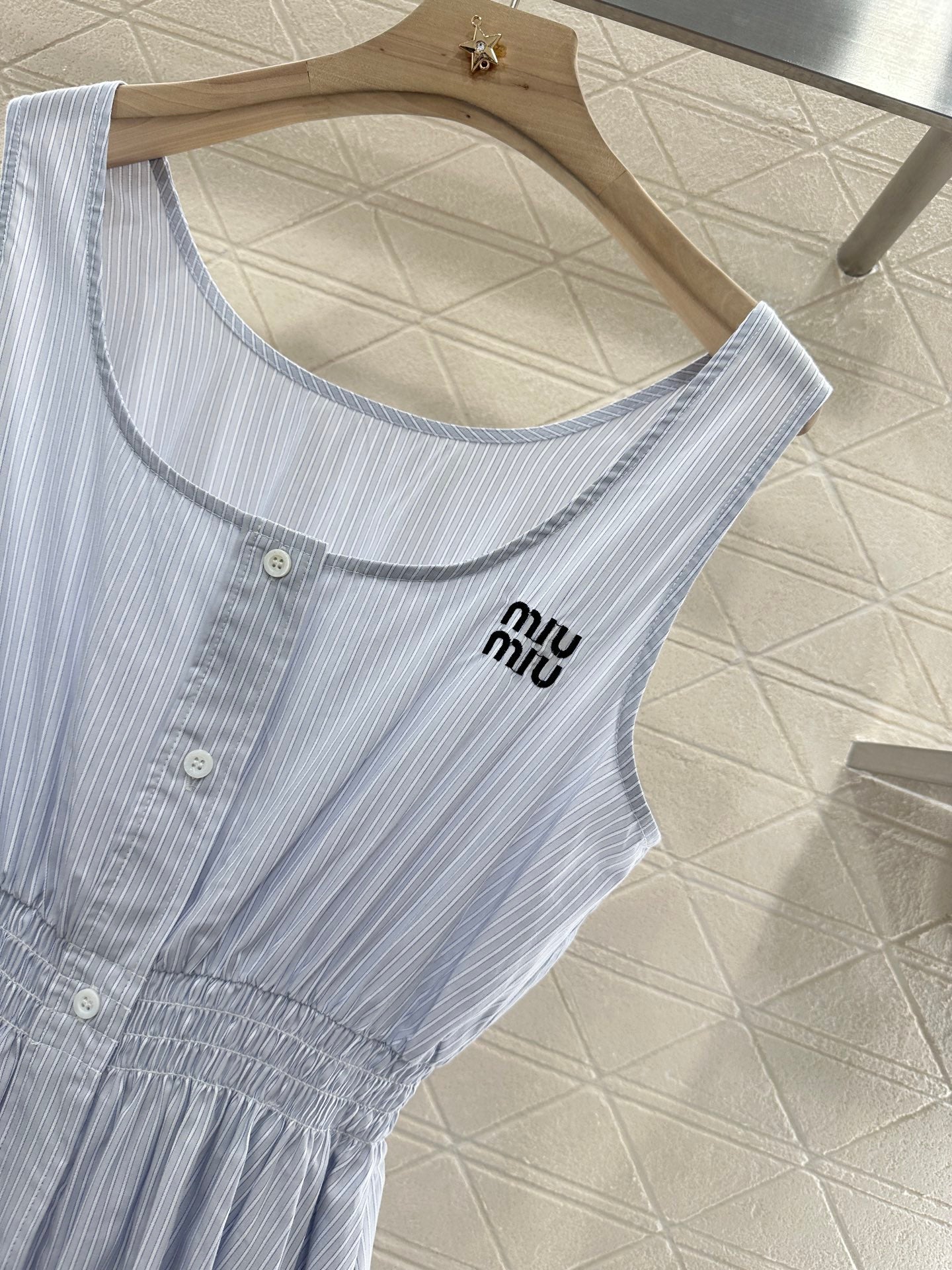 Mi*mi*♥2025 new product Striped vest dress