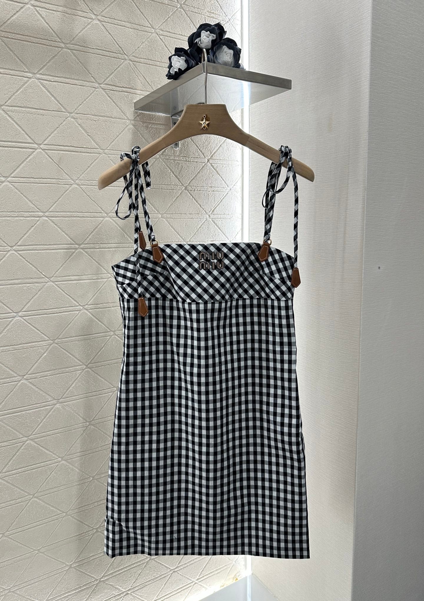Mi*mu*♥2025 new products Plaid dress