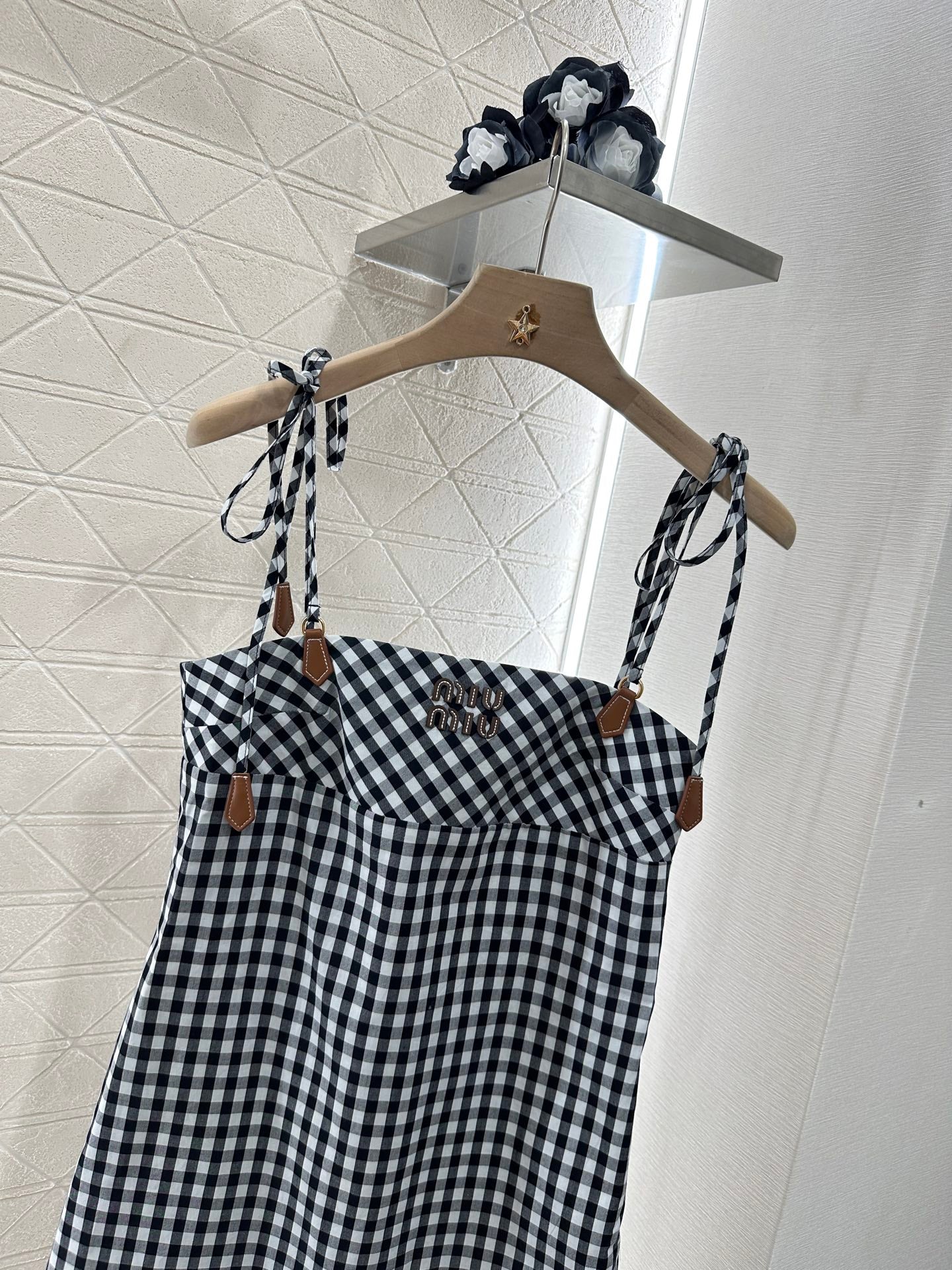 Mi*mu*♥2025 new products Plaid dress