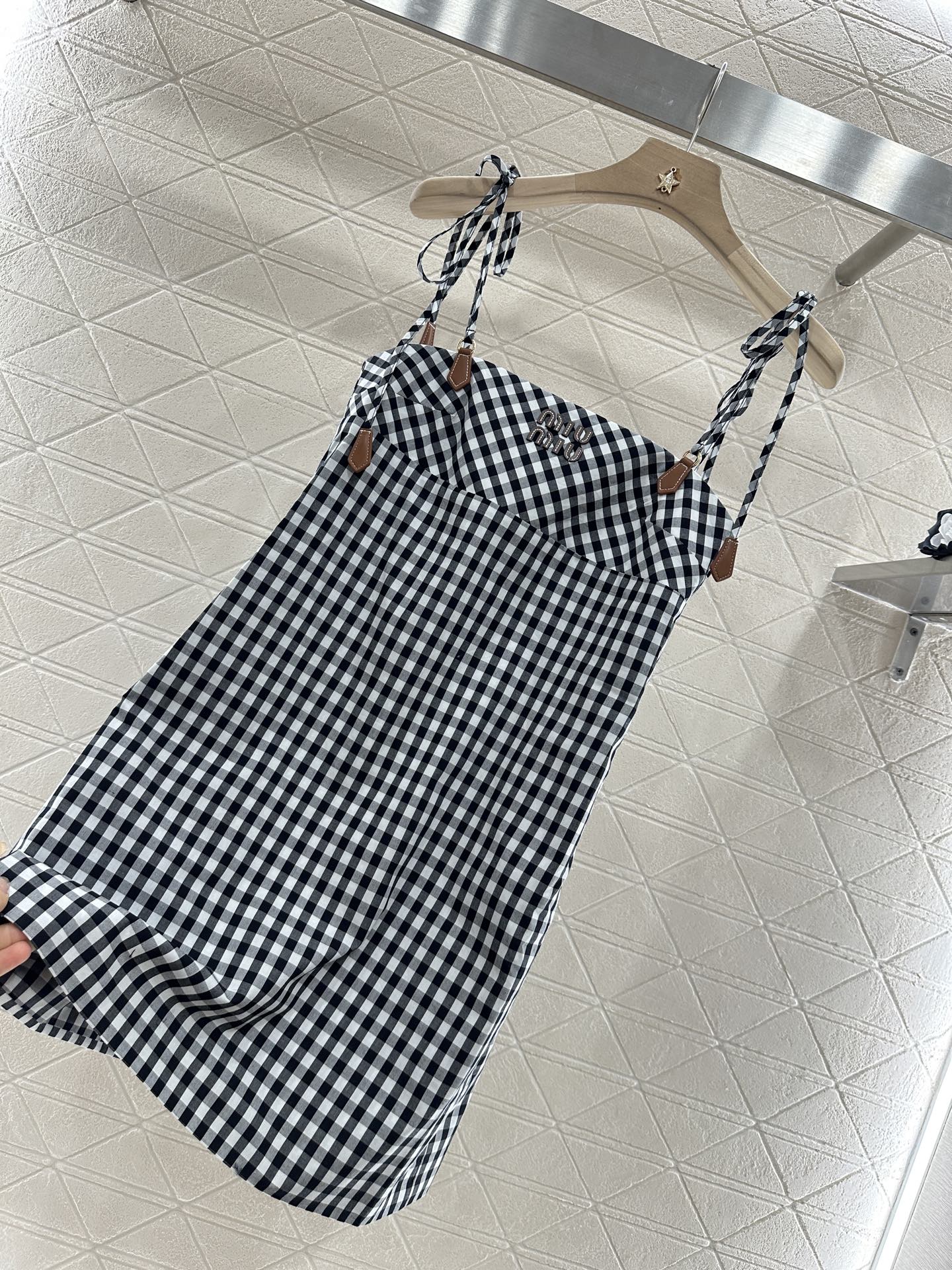 Mi*mu*♥2025 new products Plaid dress
