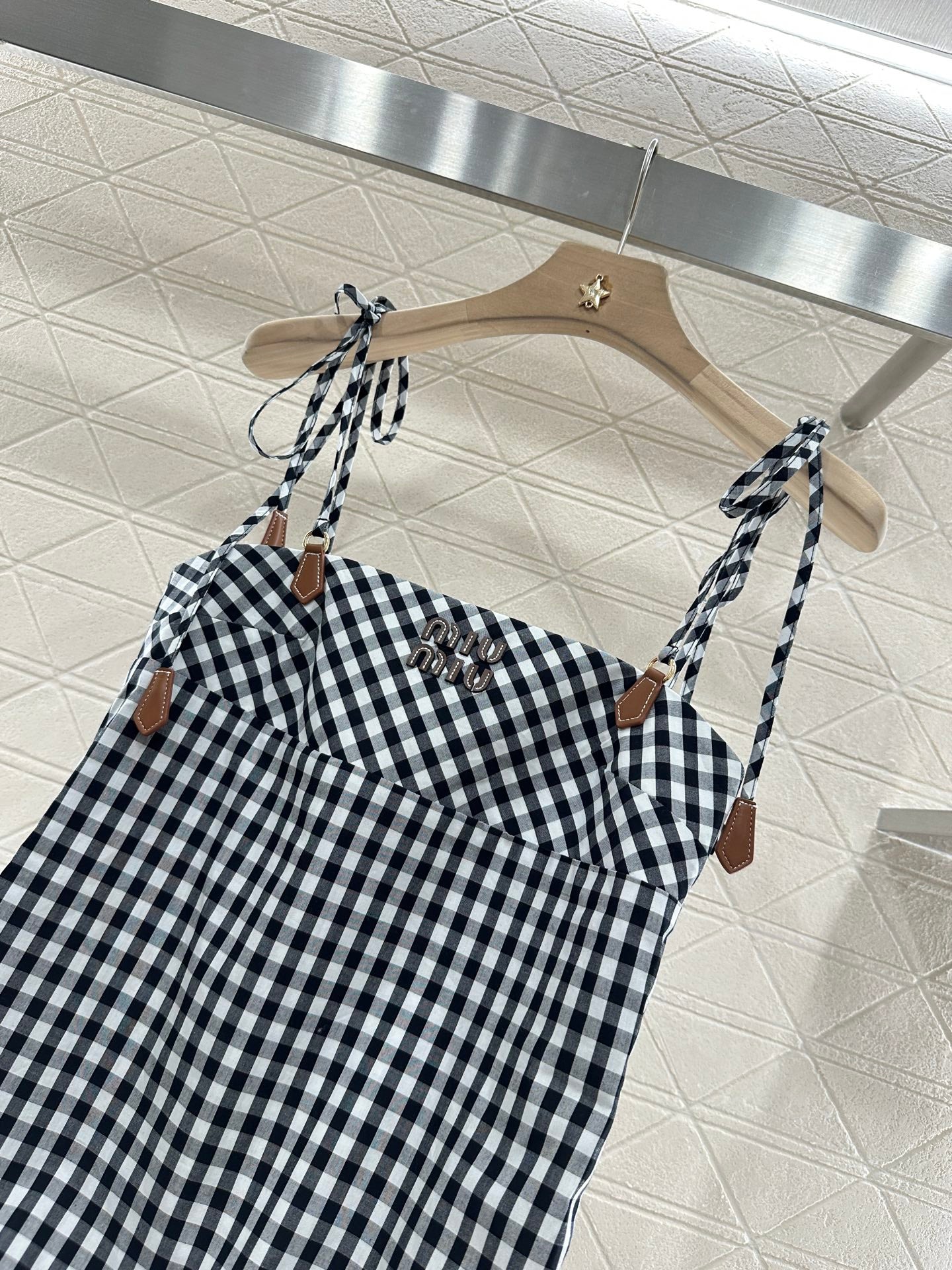 Mi*mu*♥2025 new products Plaid dress