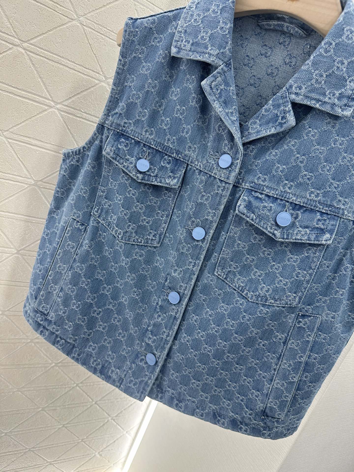 G*♥New Arrival Denim vest and shorts set