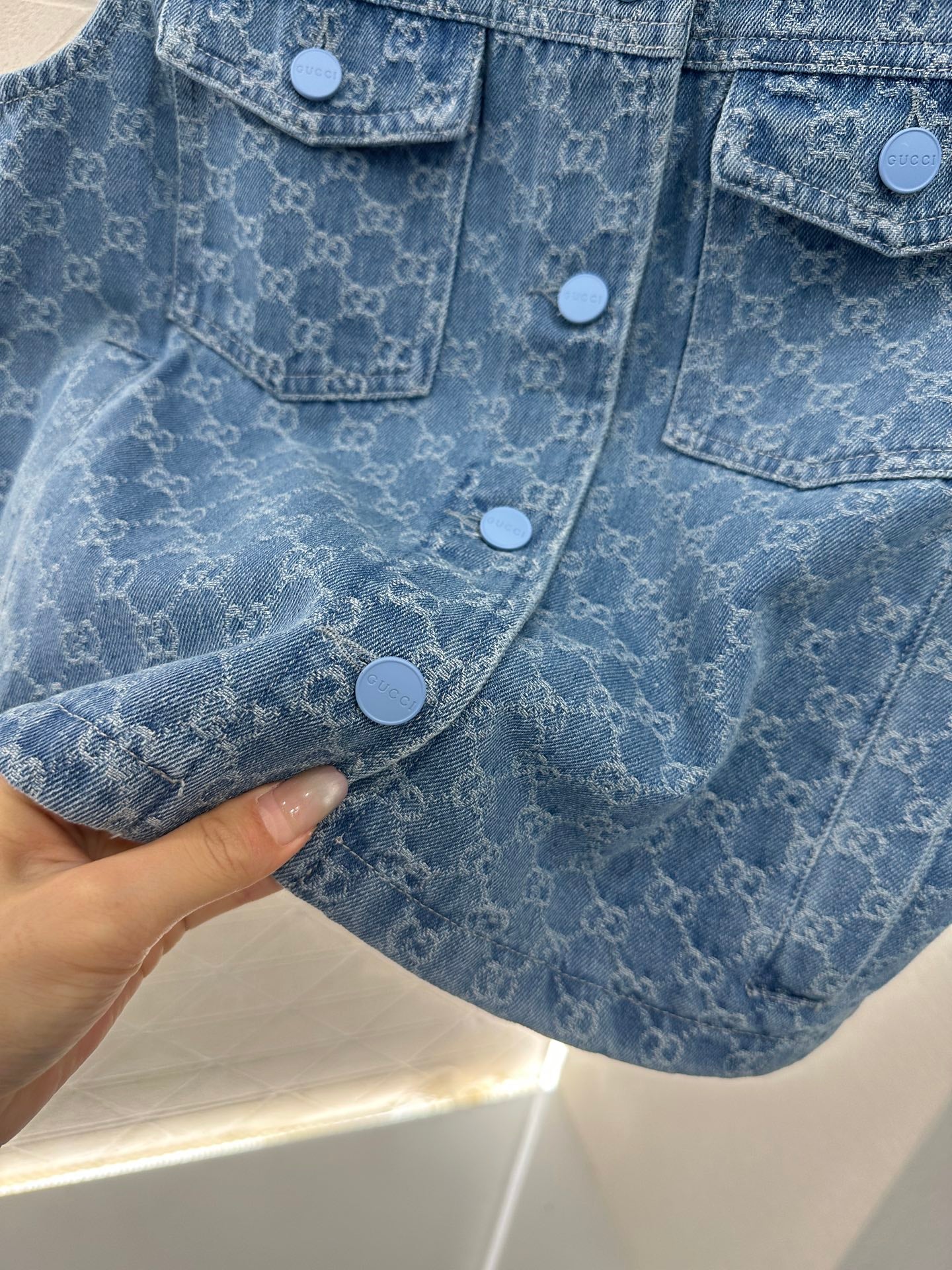 G*♥New Arrival Denim vest and shorts set