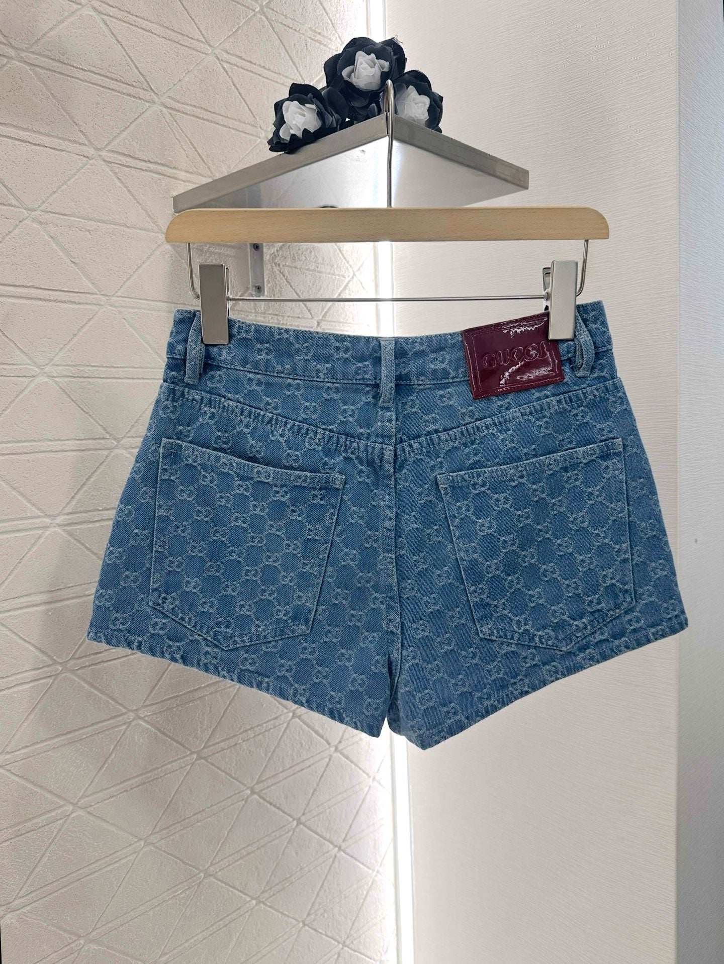 G*♥New Arrival Denim vest and shorts set