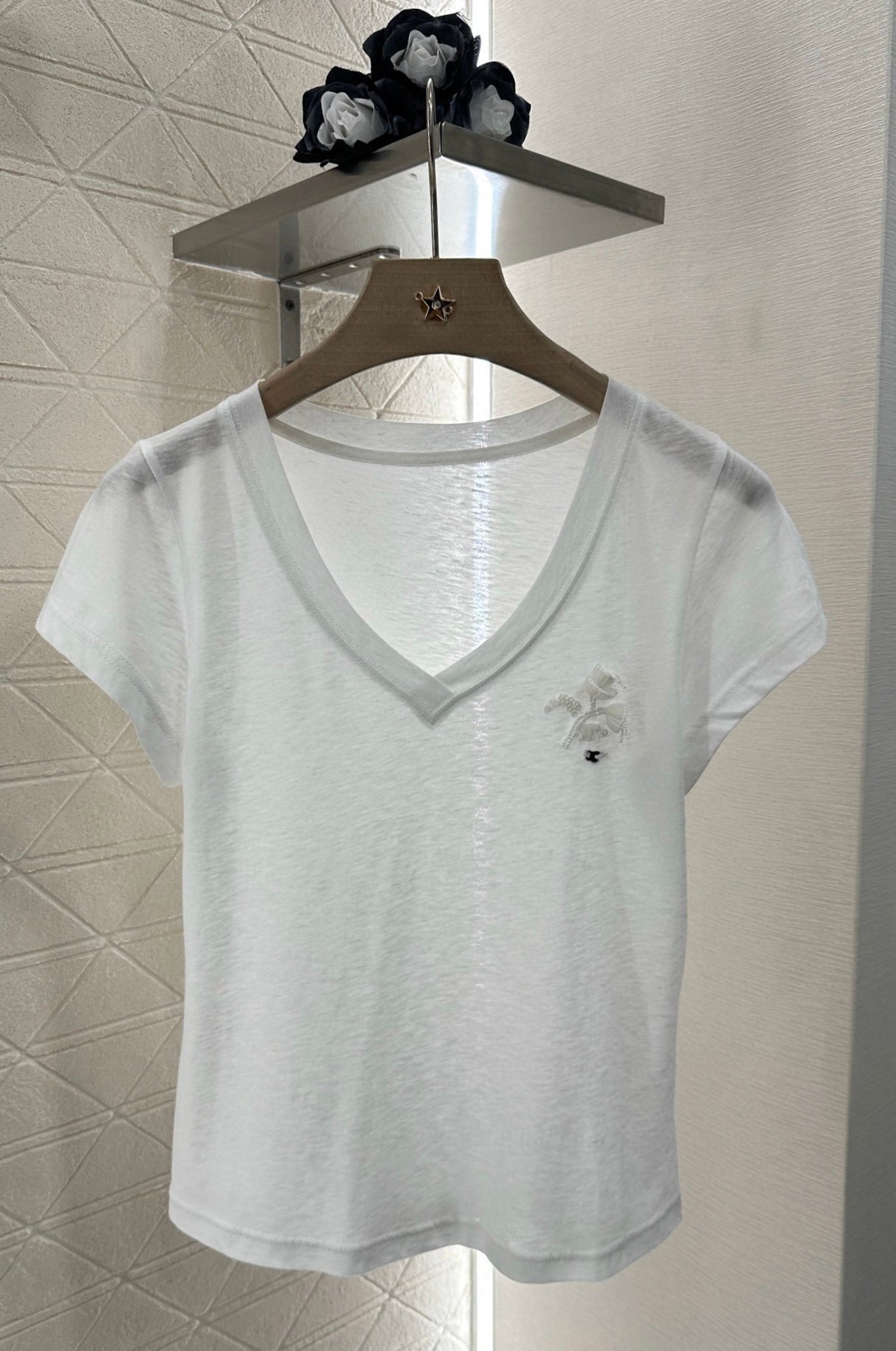 C*♥2025 new product Embroidered short sleeves