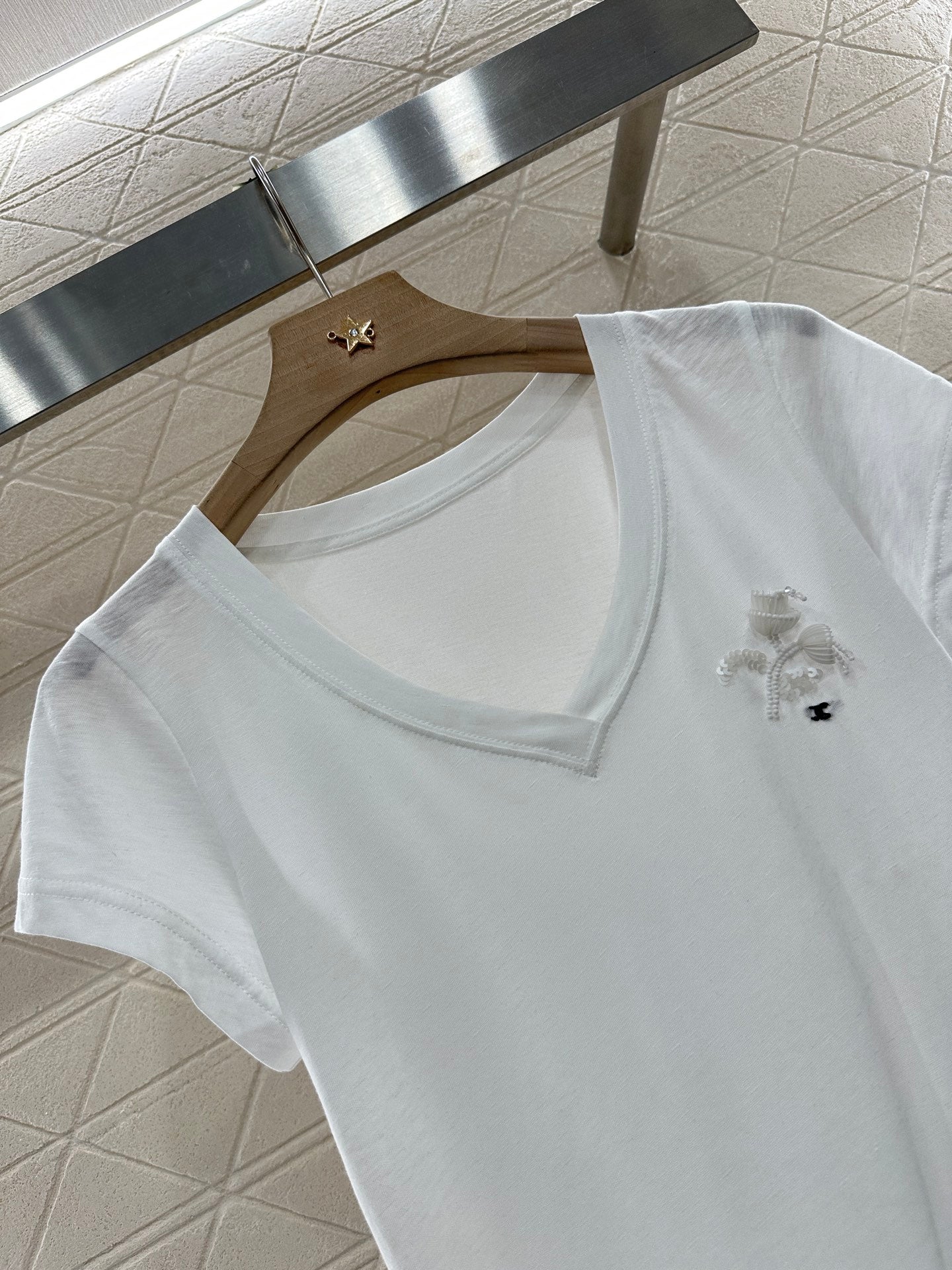 C*♥2025 new product Embroidered short sleeves