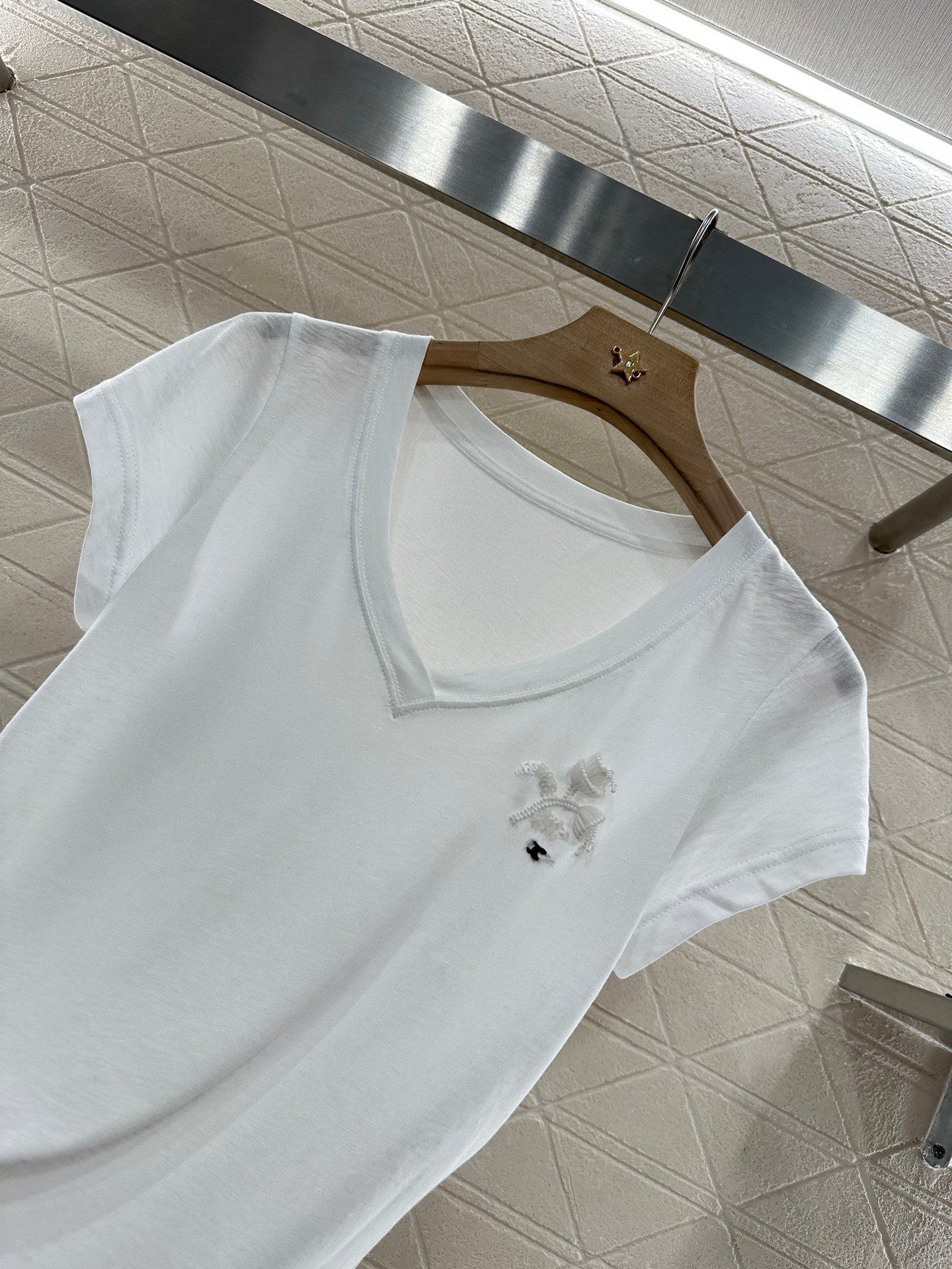 C*♥2025 new product Embroidered short sleeves