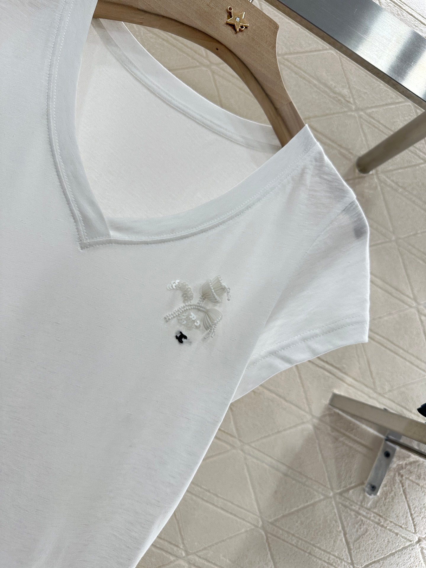 C*♥2025 new product Embroidered short sleeves