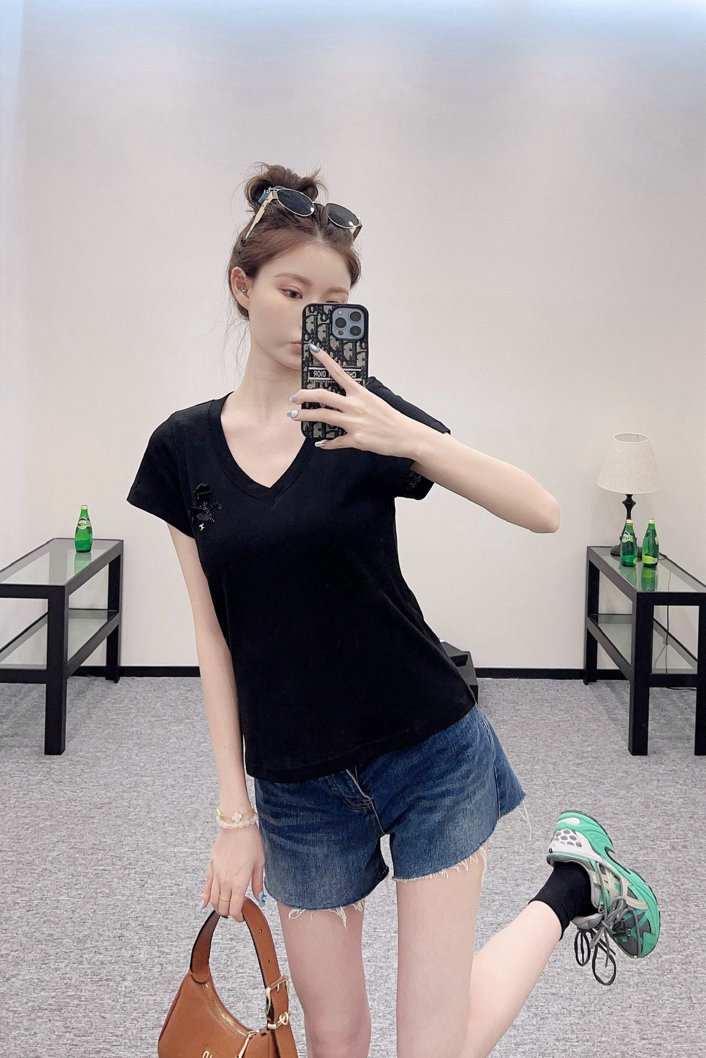 C*♥2025 new product Embroidered short sleeves