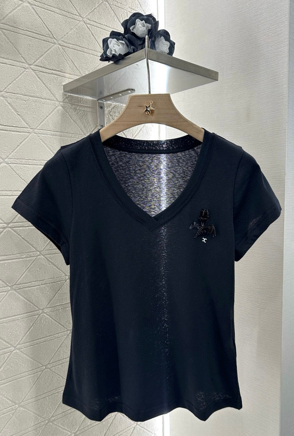 C*♥2025 new product Embroidered short sleeves