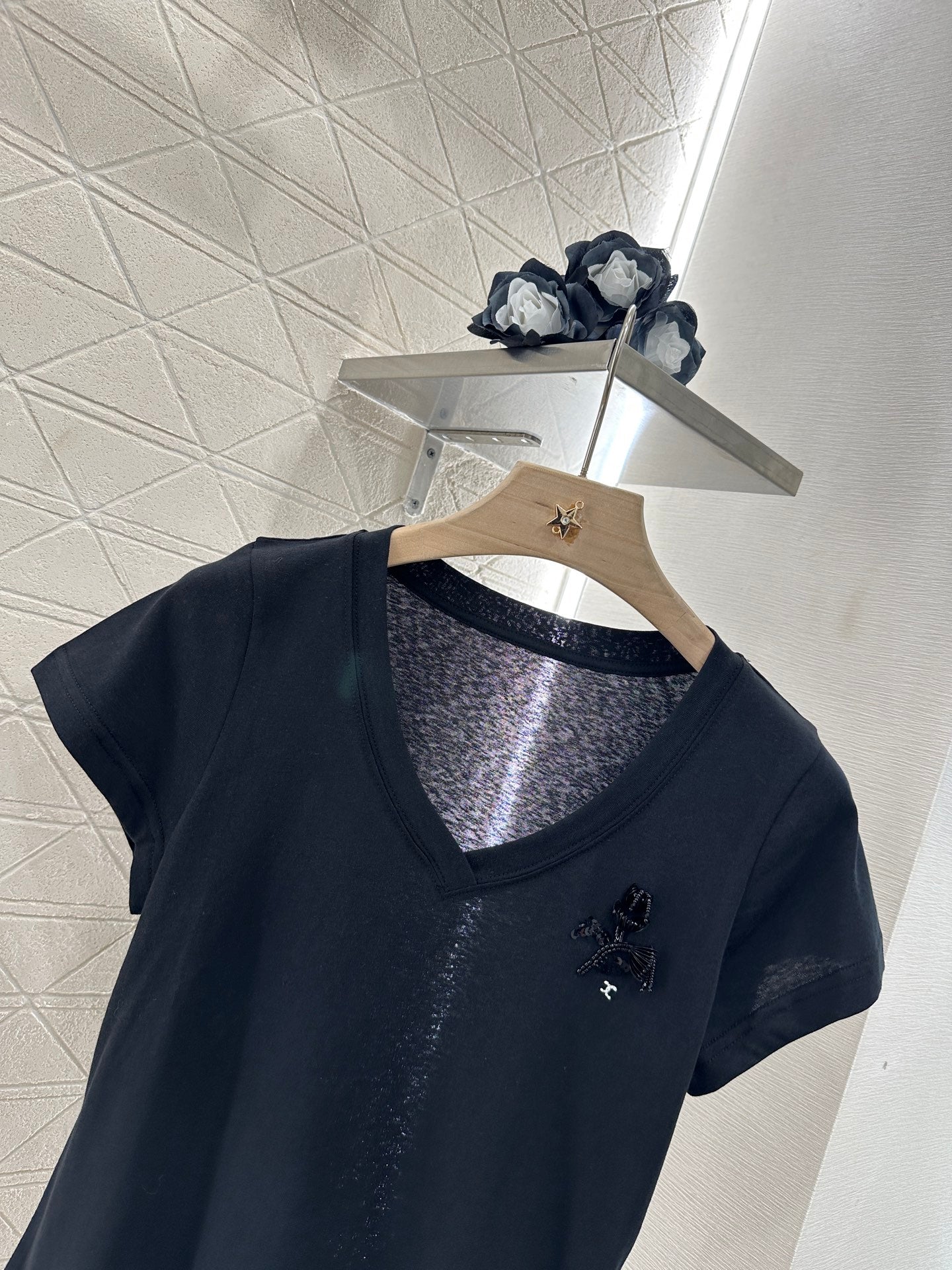 C*♥2025 new product Embroidered short sleeves